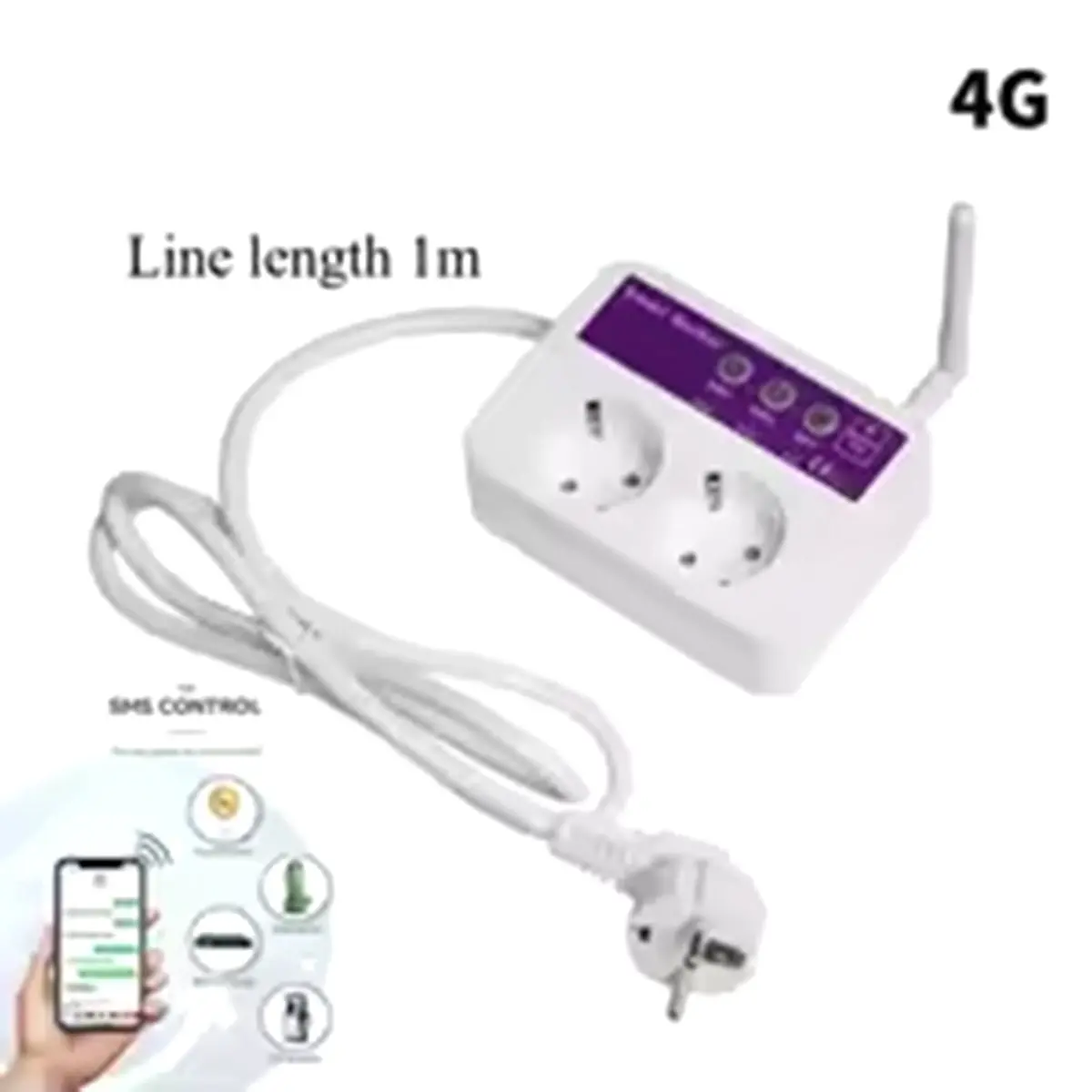 2026 New Smart Socket SC2-GSM 2/4G Smart Socket Long Line 1.2M 16A SMS Optional Temperature Sensor APP Smart Remote Control (EU)
2026 New Smart Socket SC2-GSM 2/4G Smart Socket Long Line 1.2M 16A SMS Optional Temperature Sensor APP Smart Remote Control (EU)