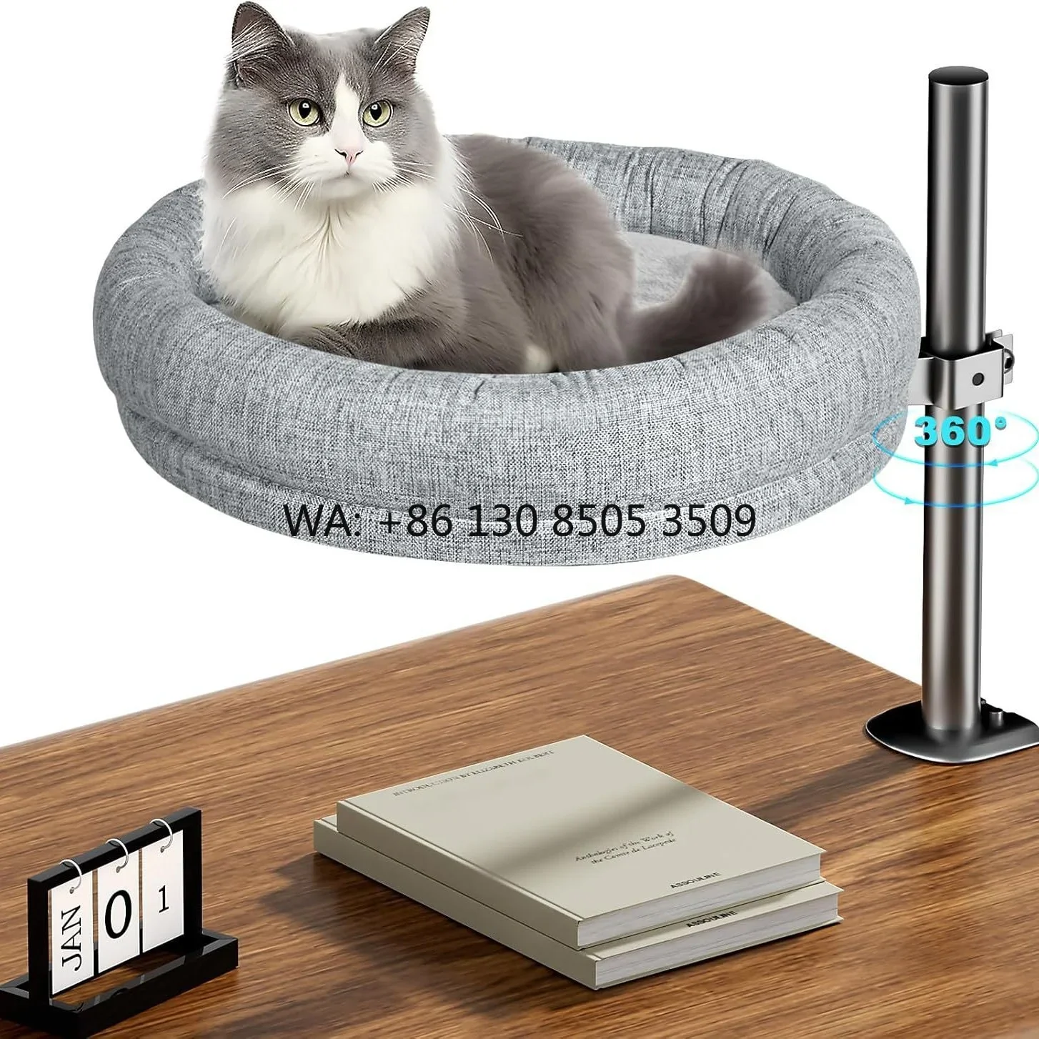 New Hot Sale Cat Bed Desk Cat 360° Rotatable Height Adjustable Soft Comfortable for Cat
New Hot Sale Cat Bed Desk Cat 360° Rotatable Height Adjustable Soft Comfortable for Cat