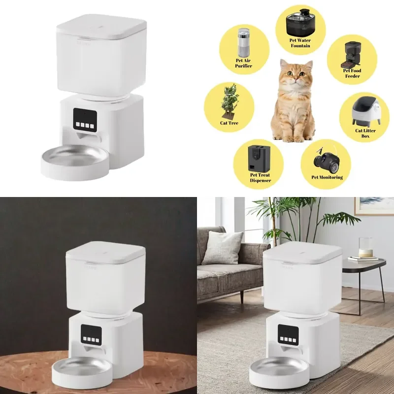 OEM Fully Automatic Dog Feeder Modern Style Charge Remote Timing Portion Control Food Dispenser ABS Material 110-240V
OEM Fully Automatic Dog Feeder Modern Style Charge Remote Timing Portion Control Food Dispenser ABS Material 110-240V