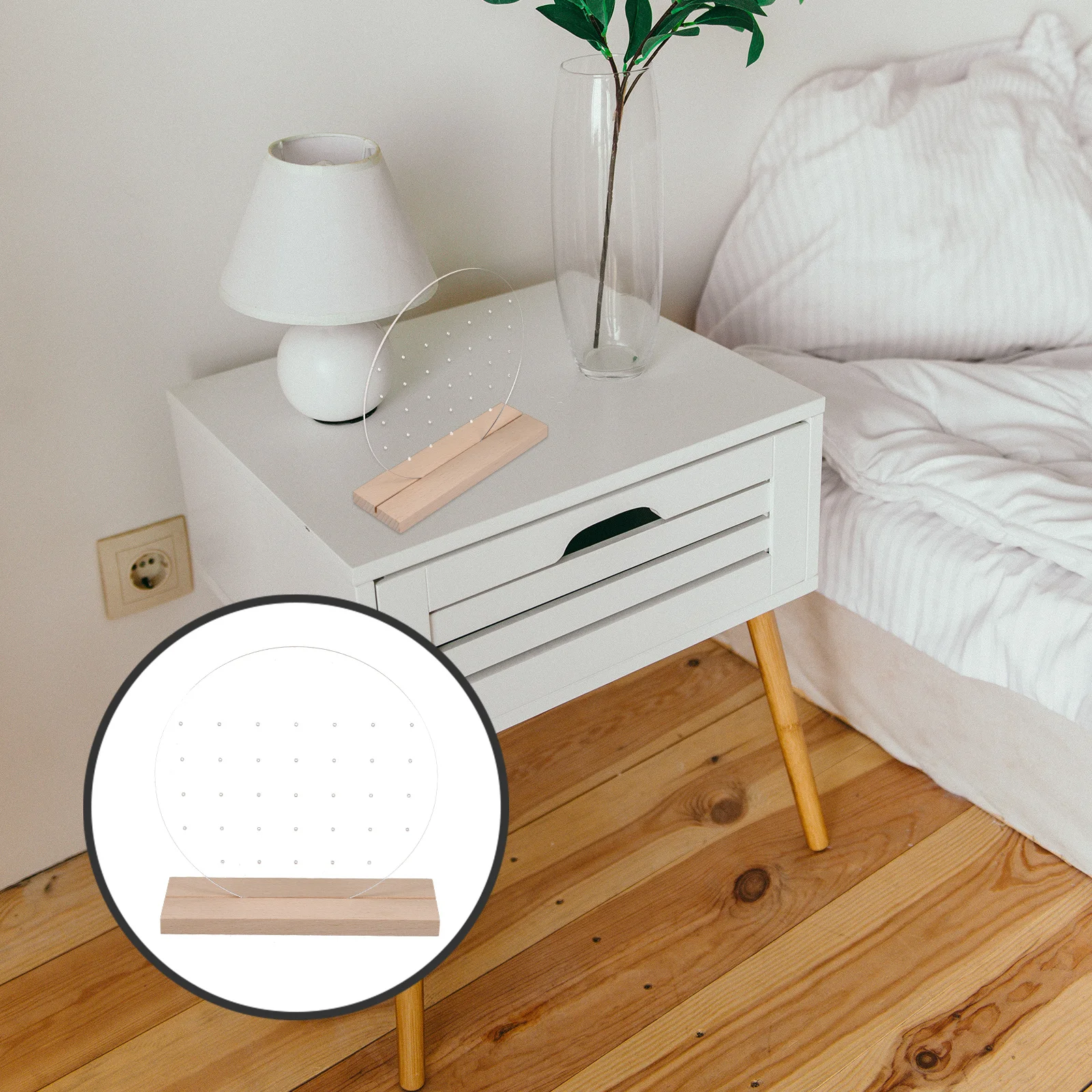 Набор акриловых подставок для украшений с деревянным основанием, круглый органайзер для серег, настольный держатель для ювелирных изделий, подставка для серег
Набор акриловых подставок для украшений с деревянным основанием, круглый органайзер для серег, настольный держатель для ювелирных изделий, подставка для серег