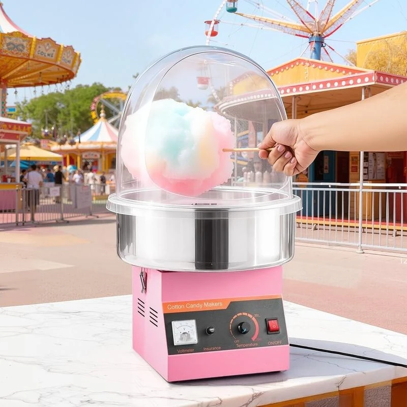 Electric Cotton Candy Machine, 1000W Commercial Floss Maker With Cover, Commercial Cotton Candy Machine w/Stainless Steel Bowl & Sugar Scoop, Ideal for Carnival, Birthday, Family Party, Pink
Electric Cotton Candy Machine, 1000W Commercial Floss Maker With Cover, Commercial Cotton Candy Machine w/Stainless Steel Bowl & Sugar Scoop, Ideal for Carnival, Birthday, Family Party, Pink