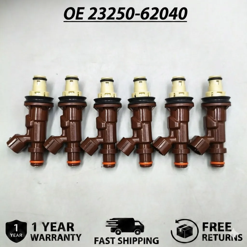 6x Car Engine Fuel Injector 23250-62040 Fits 99-04 Toyota 4Runner Tacoma Tundra 3.4L V6 5VZ-FE Auto Gas Injection Nozzle Valve
6x Car Engine Fuel Injector 23250-62040 Fits 99-04 Toyota 4Runner Tacoma Tundra 3.4L V6 5VZ-FE Auto Gas Injection Nozzle Valve