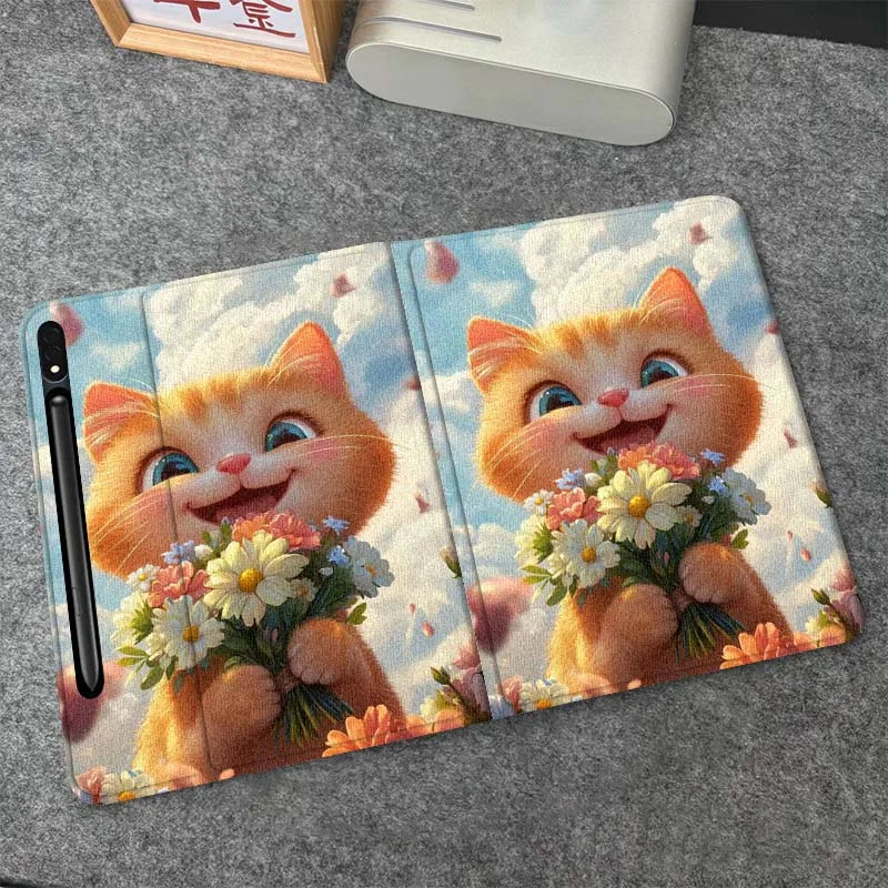 Cute Cat Holding Flowers For Samsung Galaxy Tab S6 S7 S8 S9 S10 FE Plus Lite Soft Flexible Support Tablet Case Gift
Cute Cat Holding Flowers For Samsung Galaxy Tab S6 S7 S8 S9 S10 FE Plus Lite Soft Flexible Support Tablet Case Gift