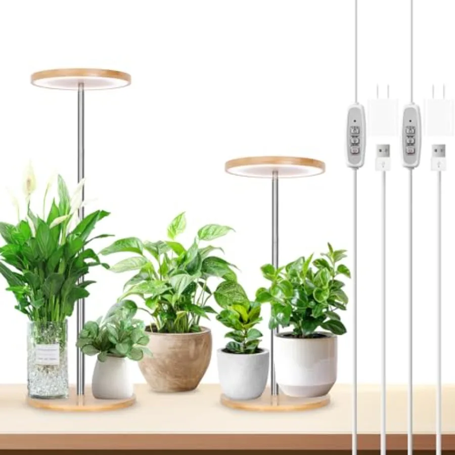 Bamboo Grow Light LED Plant Light for Indoor Plants Growing Full Spectrum Bamboo Desk Growth Lamp with Automatic Timer for 4H/8
Bamboo Grow Light LED Plant Light for Indoor Plants Growing Full Spectrum Bamboo Desk Growth Lamp with Automatic Timer for 4H/8