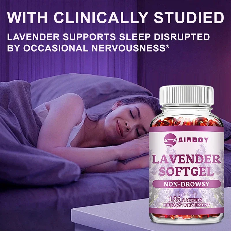 Lavender Capsules - Calms, Relieves Tension and Stress, Soothes Mood, Promotes Healthy Sleep Supplement
Lavender Capsules - Calms, Relieves Tension and Stress, Soothes Mood, Promotes Healthy Sleep Supplement