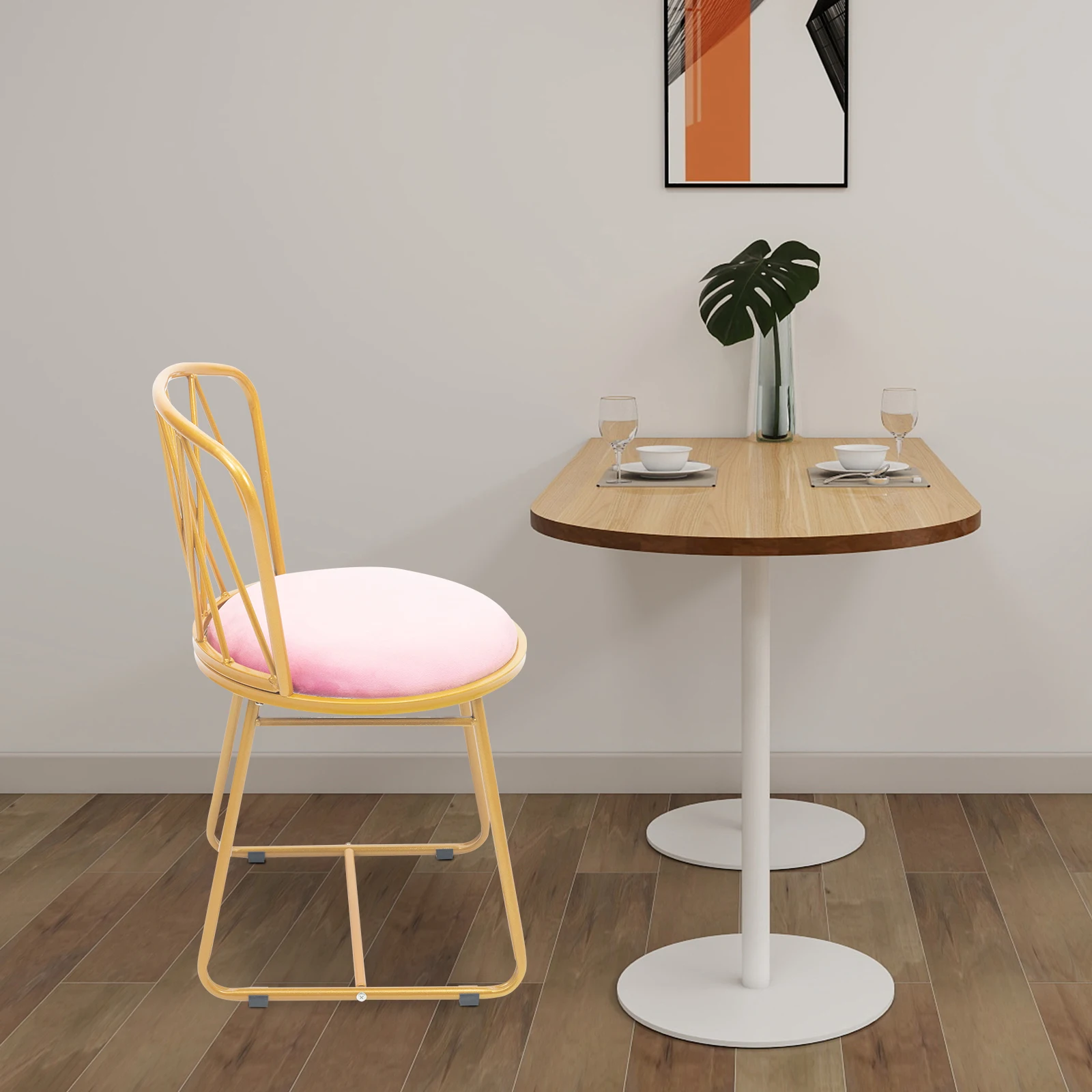 Comfortable Makeup Chair Sturdy Iron Frame 50mm Thick Sponge Cushion Non-slip Feet for Dressing Room Salons and Home Use
Comfortable Makeup Chair Sturdy Iron Frame 50mm Thick Sponge Cushion Non-slip Feet for Dressing Room Salons and Home Use