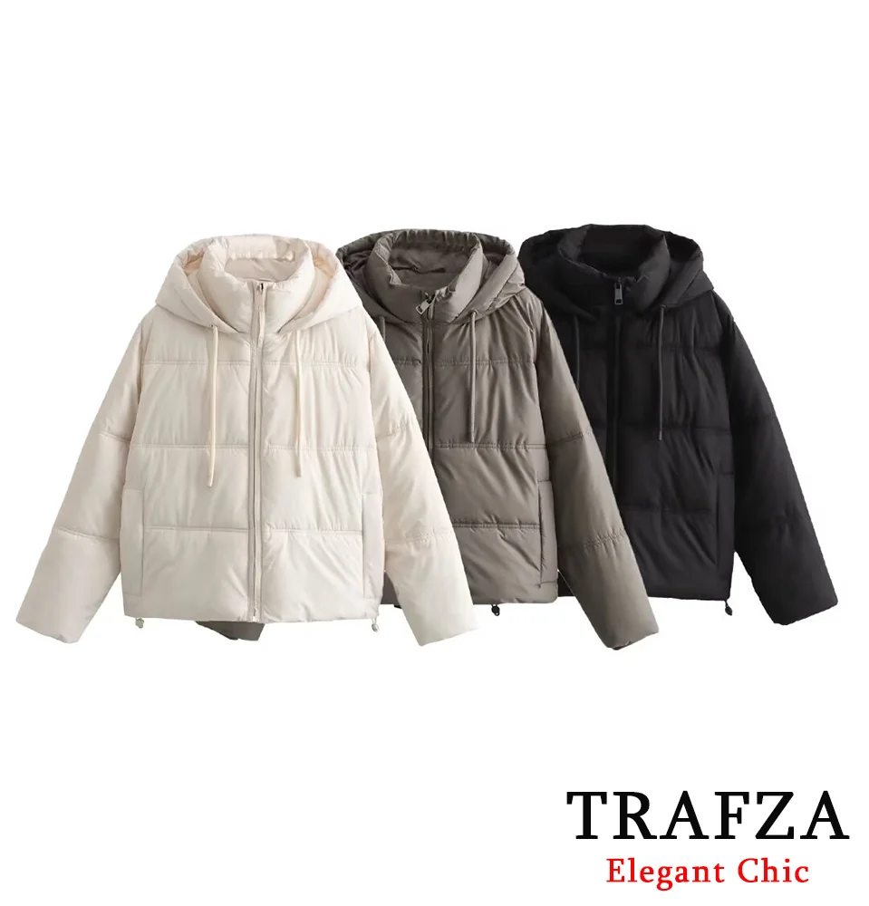 TRAFZA-Women Fashion Hooded Padding Jacket Pocket Zipper Jacket Coat New 2024 Fall Winter Casual Simple Versatile Jacket Coat
TRAFZA-Women Fashion Hooded Padding Jacket Pocket Zipper Jacket Coat New 2024 Fall Winter Casual Simple Versatile Jacket Coat