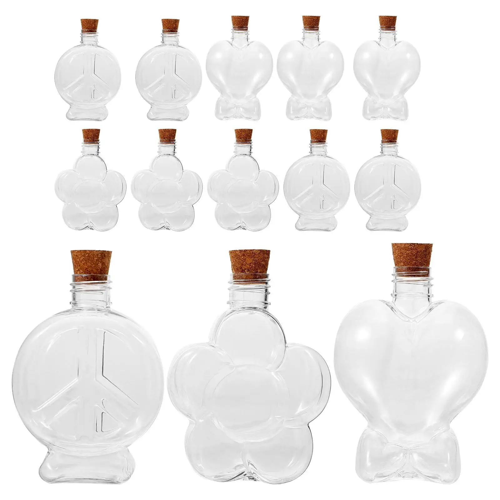 25 Pcs 100ML Plastic Bottles Cork Stoppers Multifunctional DIY Jars Party Decorations Storage Containers Wooden Theme
25 Pcs 100ML Plastic Bottles Cork Stoppers Multifunctional DIY Jars Party Decorations Storage Containers Wooden Theme