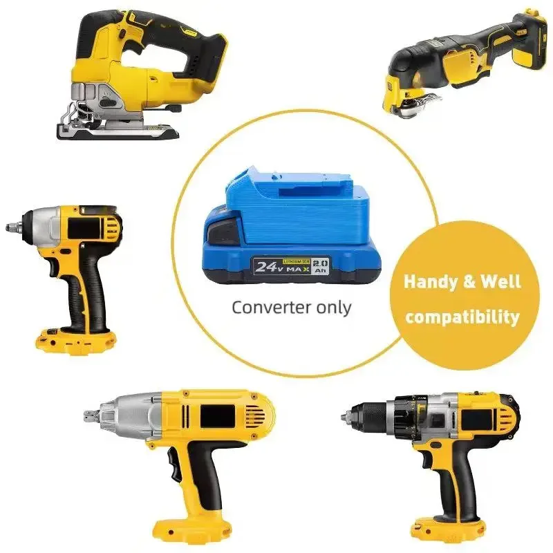 For Kobalt 24v Battery Converter To For Dewalt RIDGID AEG Series Electric screw Tools Converter/Adapter(No battery and tools)
For Kobalt 24v Battery Converter To For Dewalt RIDGID AEG Series Electric screw Tools Converter/Adapter(No battery and tools)