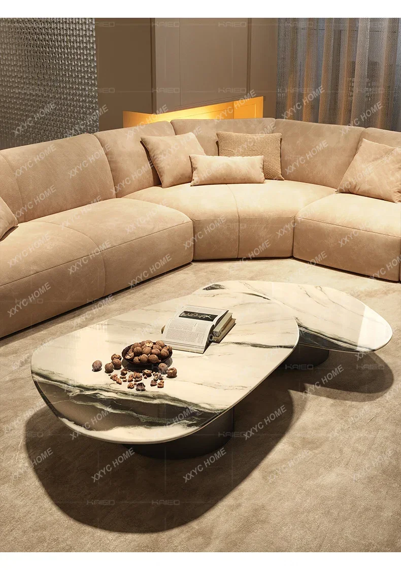 High-end living room coffee table combination polygon irregular creative marble coffee table
High-end living room coffee table combination polygon irregular creative marble coffee table
