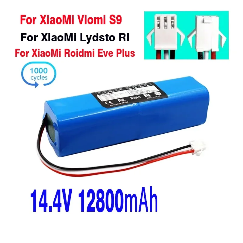 Xiaomi Lydsto R1 Viomi S9 Roidmi Eve Plus neabot Q11 ROEMO SYB2 Robot Vacuum Cleaner Battery ,14.4V Rechargeable Li-ion Battery
Xiaomi Lydsto R1 Viomi S9 Roidmi Eve Plus neabot Q11 ROEMO SYB2 Robot Vacuum Cleaner Battery ,14.4V Rechargeable Li-ion Battery