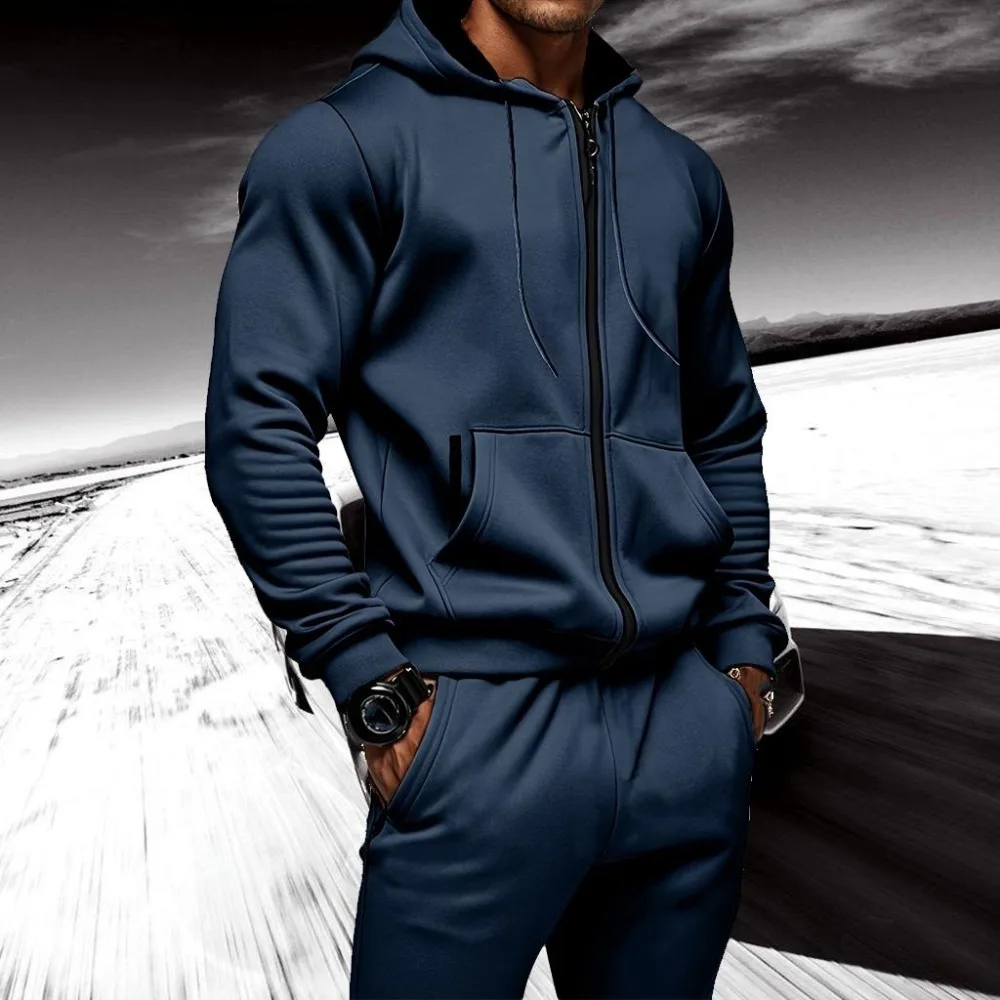 2pcs Men's Hooded Sweatshirt&Pants Set, Casual Sports Fitness Co-ord,Tracksuit for Gym, Running, Workout, Activewear Set for Men
2pcs Men's Hooded Sweatshirt&Pants Set, Casual Sports Fitness Co-ord,Tracksuit for Gym, Running, Workout, Activewear Set for Men