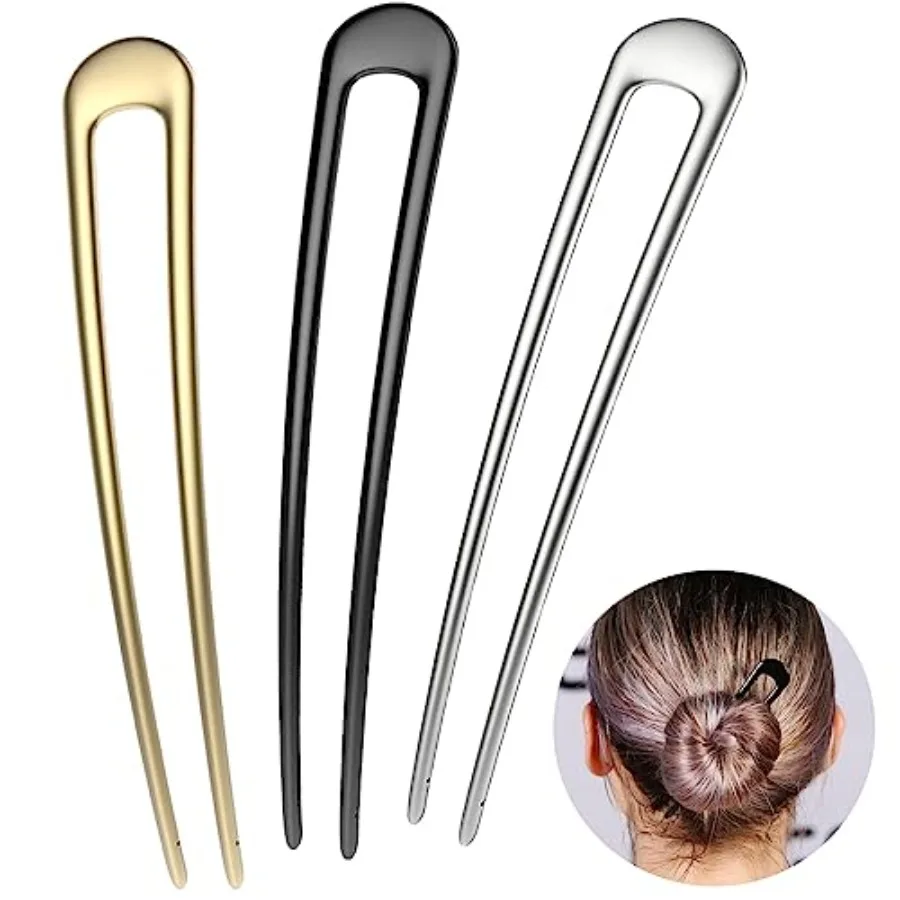 Limited-time offer French Hair Pins Metal Hair Forks U Shaped Long Chignon 2 Prong Sticks for Women Hair Accessories Black, Gol
Limited-time offer French Hair Pins Metal Hair Forks U Shaped Long Chignon 2 Prong Sticks for Women Hair Accessories Black, Gol