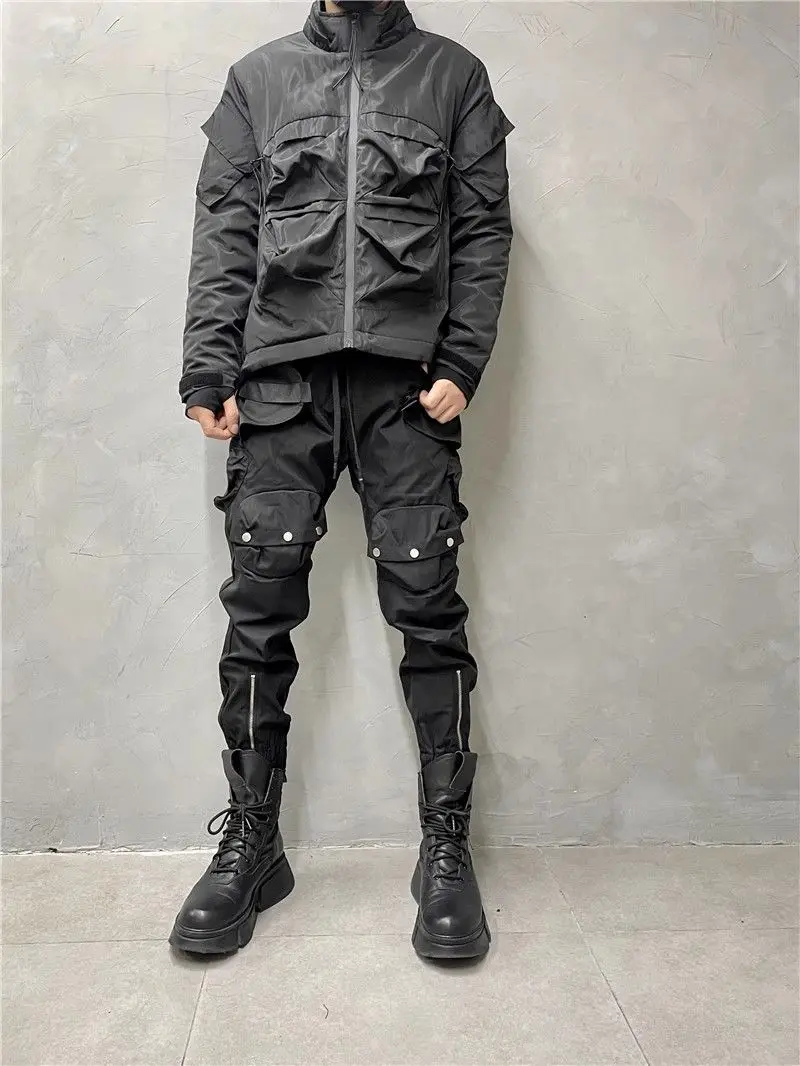 Trend Warm Cotton Coat Personalized Cotton-Padded Clothes Multi-Pocket Stand Collar Workwear Jacket Men's Casual Top
Trend Warm Cotton Coat Personalized Cotton-Padded Clothes Multi-Pocket Stand Collar Workwear Jacket Men's Casual Top
