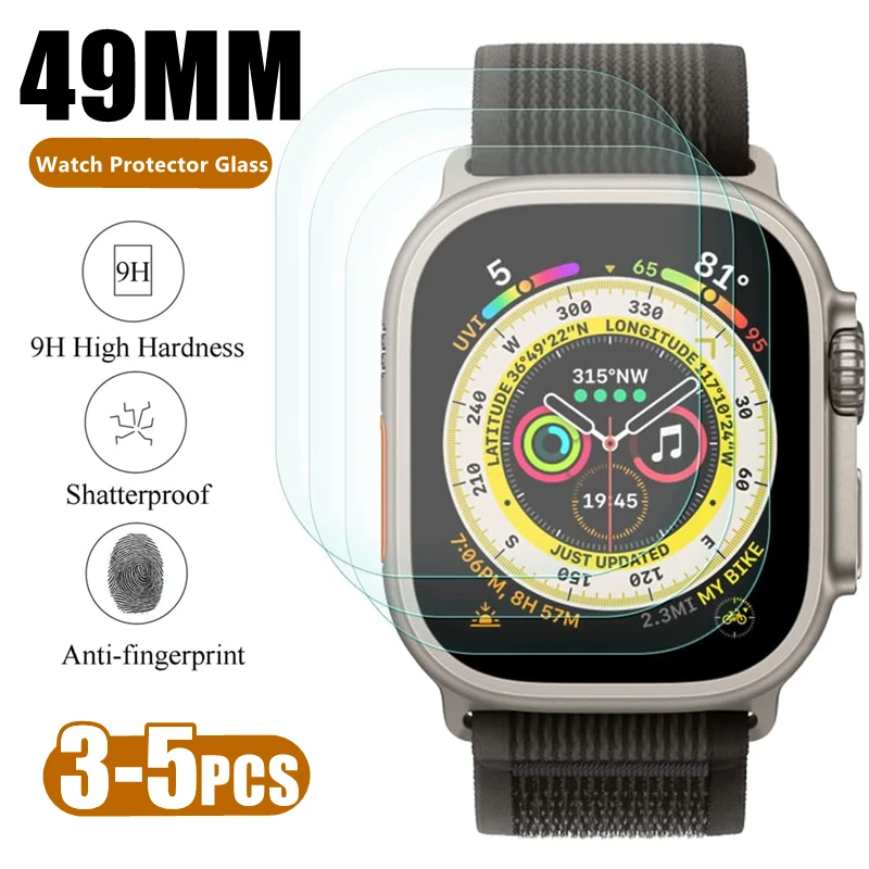 3-5Pcs HD Ultra-thin Tempered Glass For Apple Watch Ultra 49mm Accessories Screen Protector HD Film iWatch Ultra
3-5Pcs HD Ultra-thin Tempered Glass For Apple Watch Ultra 49mm Accessories Screen Protector HD Film iWatch Ultra