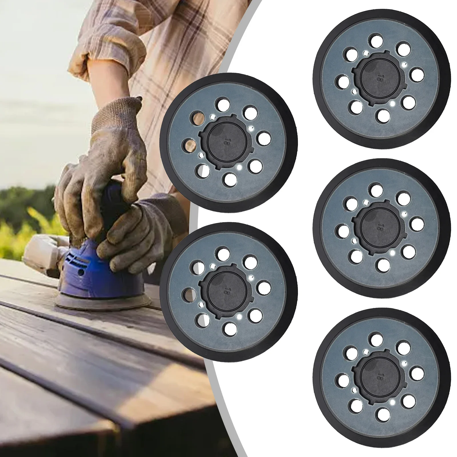 Improved Dust Collection 5Inch 125mm Hook&Loop Sanding Pad Backing Pads Perfect for DWE6423 Sander Pack of 5
Improved Dust Collection 5Inch 125mm Hook&Loop Sanding Pad Backing Pads Perfect for DWE6423 Sander Pack of 5