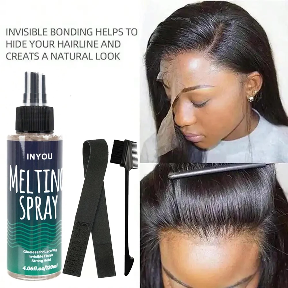 Lace Melting Spray、Wig Band And Brush Set, Extreme Hold,Melting Spray For Lace Wigs, Strong Natural Finishing Hold,Dries Quickly
Lace Melting Spray、Wig Band And Brush Set, Extreme Hold,Melting Spray For Lace Wigs, Strong Natural Finishing Hold,Dries Quickly