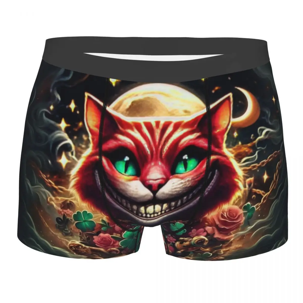 Customized Alice In Wonderland Underwear Men Printed Cheshires Cat Funny Boxer Briefs Shorts Panties Breathable Underpants
Customized Alice In Wonderland Underwear Men Printed Cheshires Cat Funny Boxer Briefs Shorts Panties Breathable Underpants