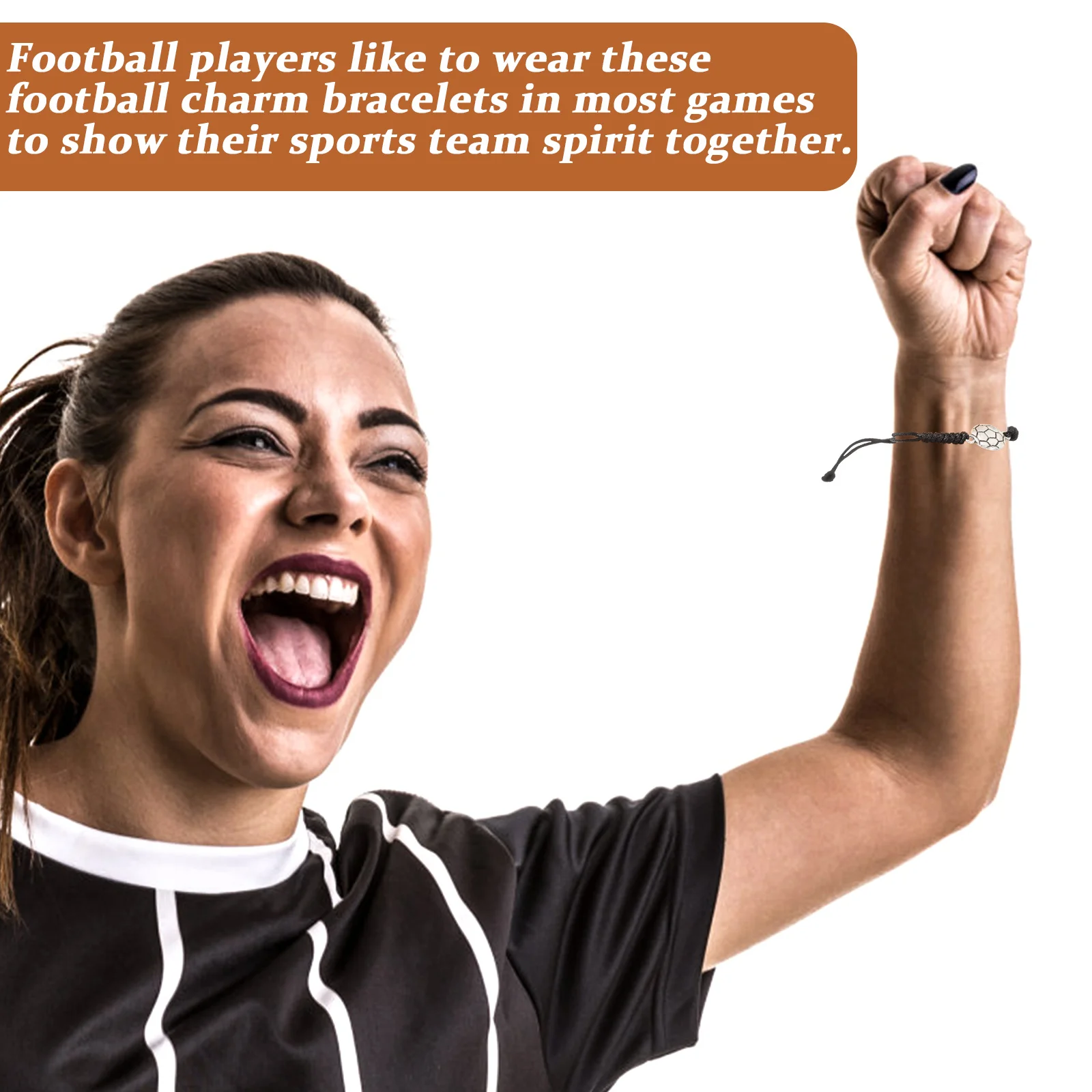 20pcs Football Bracelets Trendy Alloy Soccer Shaped Adjustable Round Bead Chains Fashionable Bangles Women H Accessories Team
20pcs Football Bracelets Trendy Alloy Soccer Shaped Adjustable Round Bead Chains Fashionable Bangles Women H Accessories Team