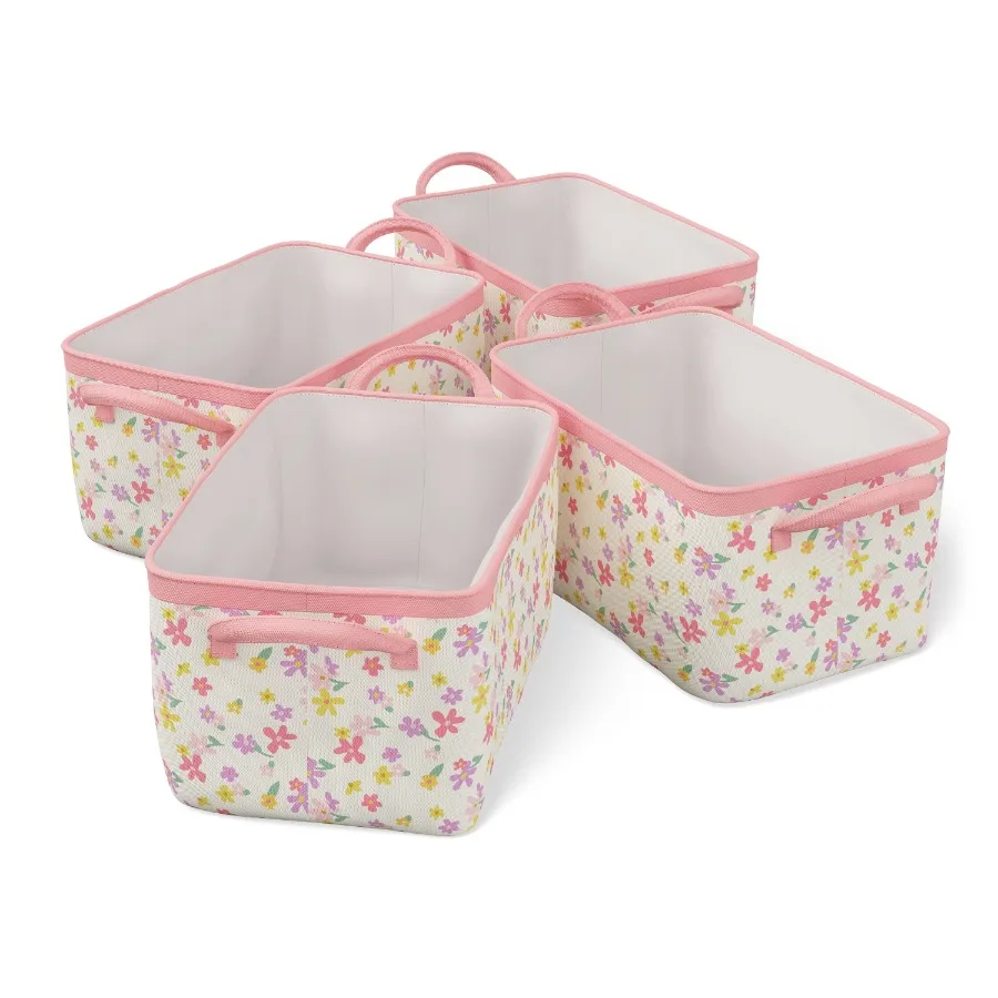 Versatile Multi Floral Storage Baskets with Handles - Perfect for Organizing Home Decor and Stylish Storage Solutions 4 Pack
Versatile Multi Floral Storage Baskets with Handles - Perfect for Organizing Home Decor and Stylish Storage Solutions 4 Pack