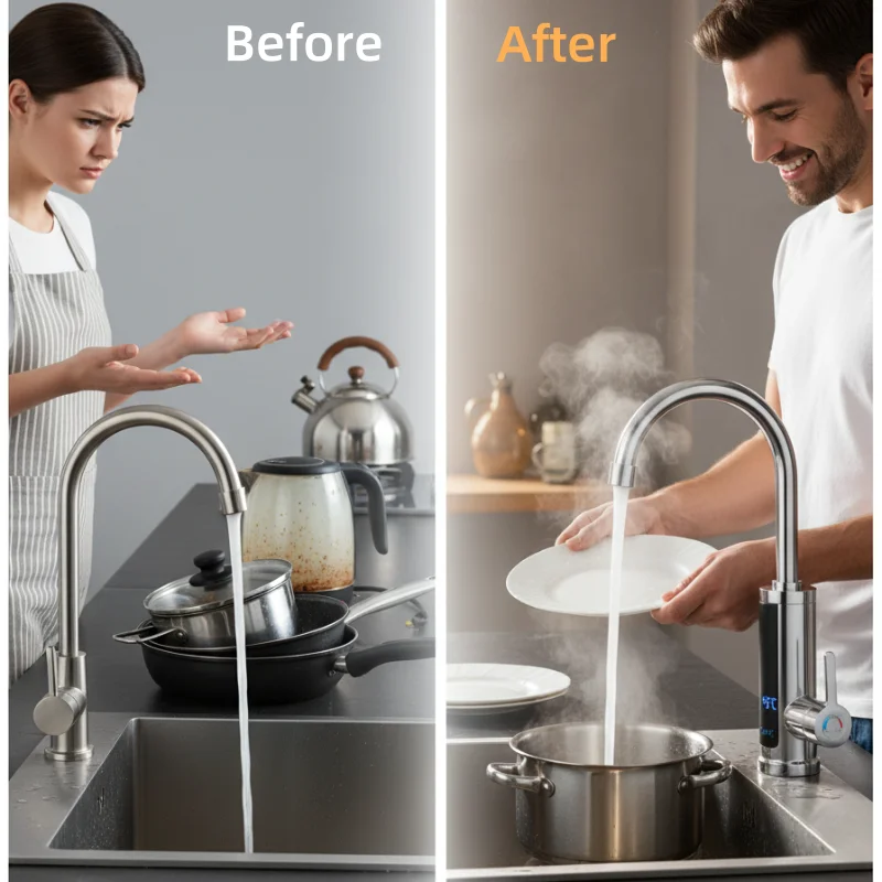 3000W Tankless Heating Faucet 360 Degree Adjustable Electric Hot Water Heater Faucet Fast Heating Tap Kitchen Supplies
3000W Tankless Heating Faucet 360 Degree Adjustable Electric Hot Water Heater Faucet Fast Heating Tap Kitchen Supplies