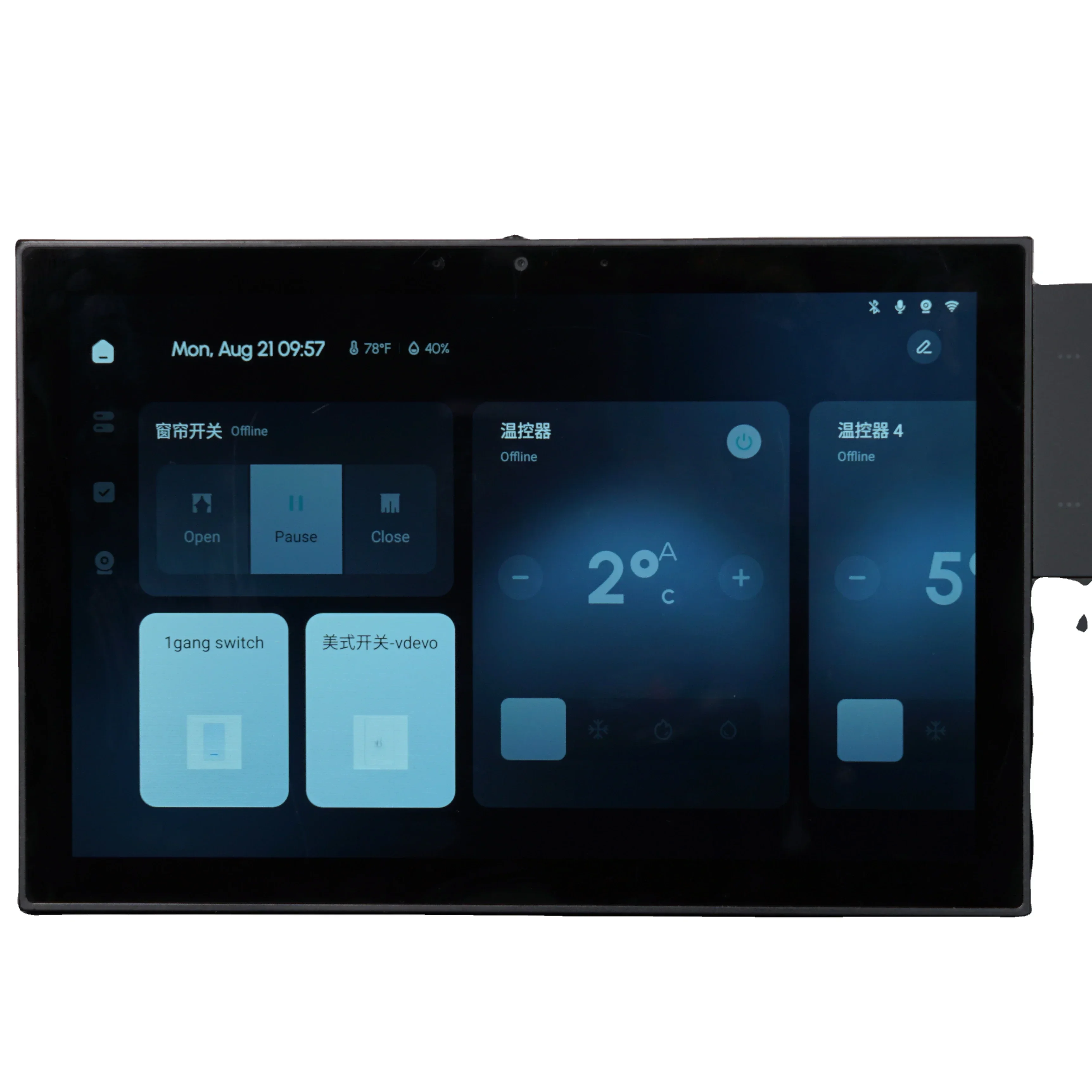 MOES Tuya Central Control Panel 10 inch Smart Home System All in One Automation Wifi Zigbee Blue tooth Gateway built in
MOES Tuya Central Control Panel 10 inch Smart Home System All in One Automation Wifi Zigbee Blue tooth Gateway built in