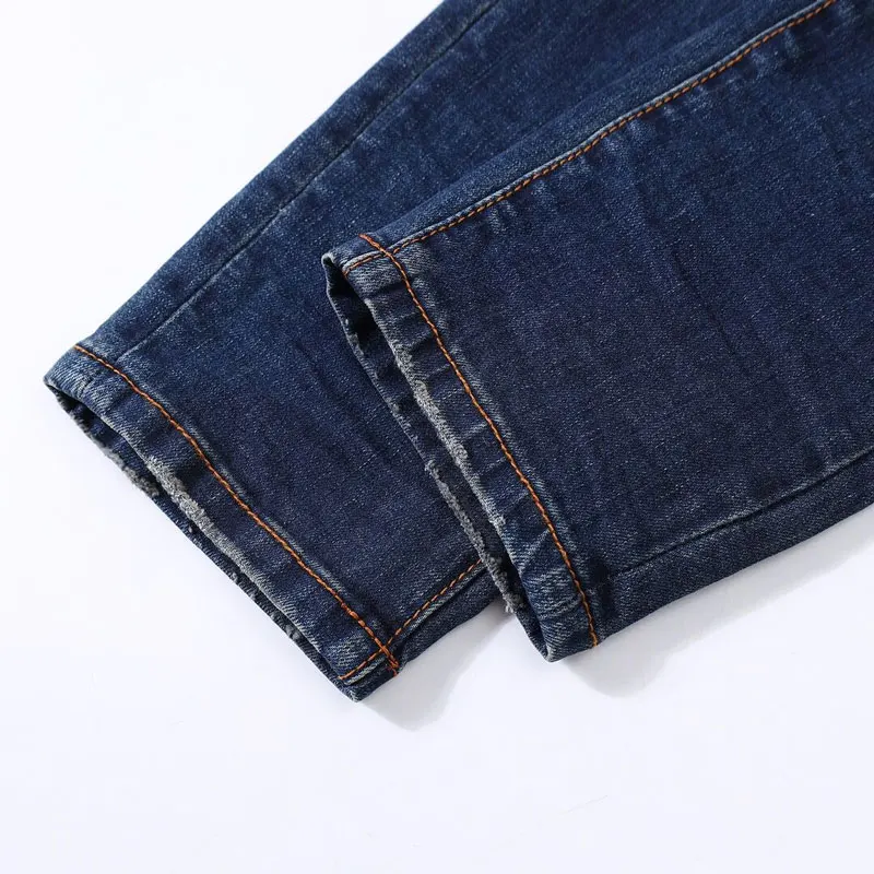 Y2K fashion new men's jeans with pleats, perforations, patches, elastic slim fit, washed blue jeans, high street fashion hip-hop
Y2K fashion new men's jeans with pleats, perforations, patches, elastic slim fit, washed blue jeans, high street fashion hip-hop