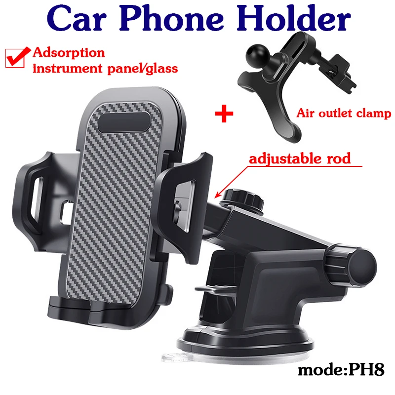 Universal Car Phone Holder Suction Cup Air Vent Auto Locking Adjustable Mobile Bracket for iPhone Xiaomi Huawei
Universal Car Phone Holder Suction Cup Air Vent Auto Locking Adjustable Mobile Bracket for iPhone Xiaomi Huawei