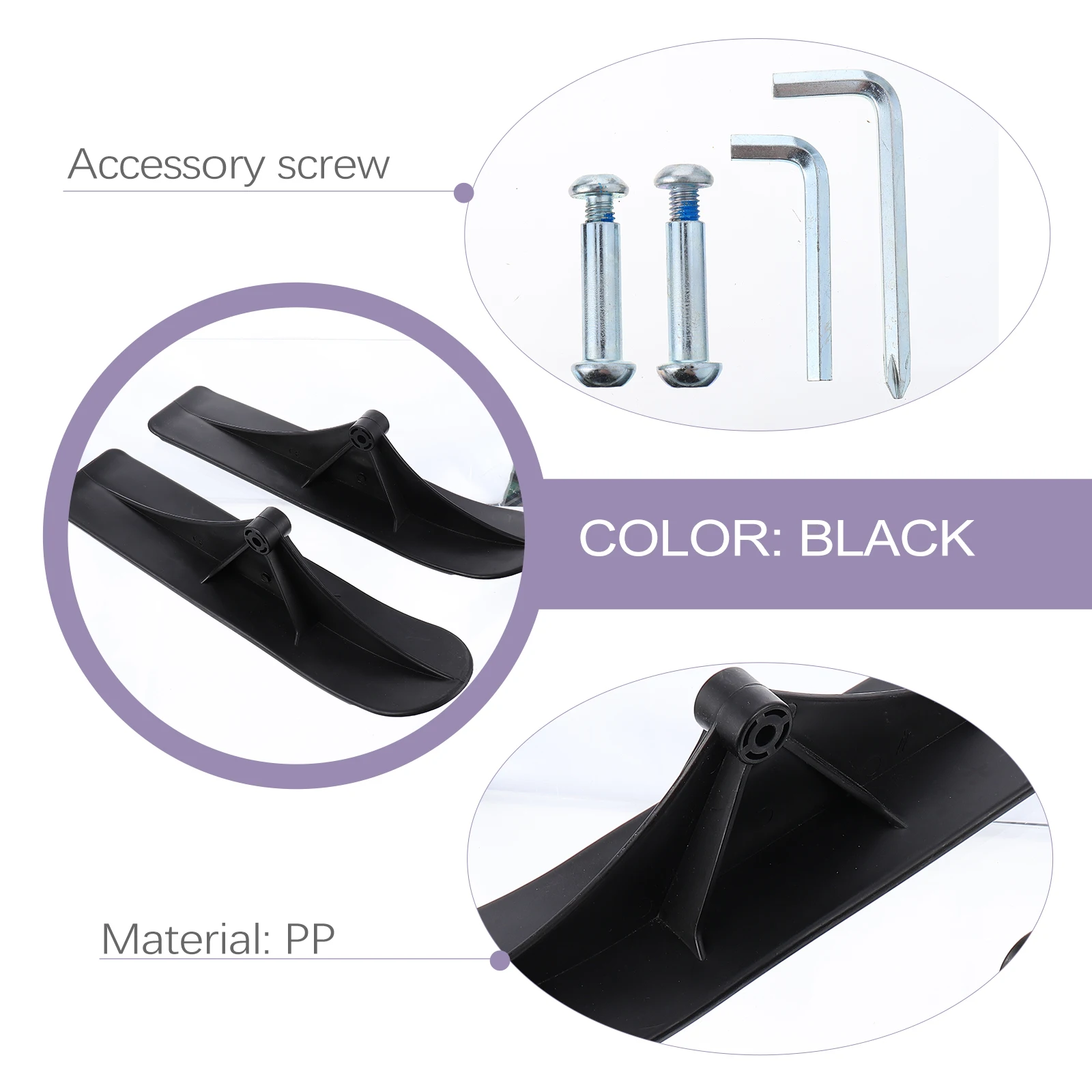 125 Wheel Snowboard Scooter Durable Sled for Kids Black Winter Dual use Ski Toy Easy Install Resistance Practical
125 Wheel Snowboard Scooter Durable Sled for Kids Black Winter Dual use Ski Toy Easy Install Resistance Practical