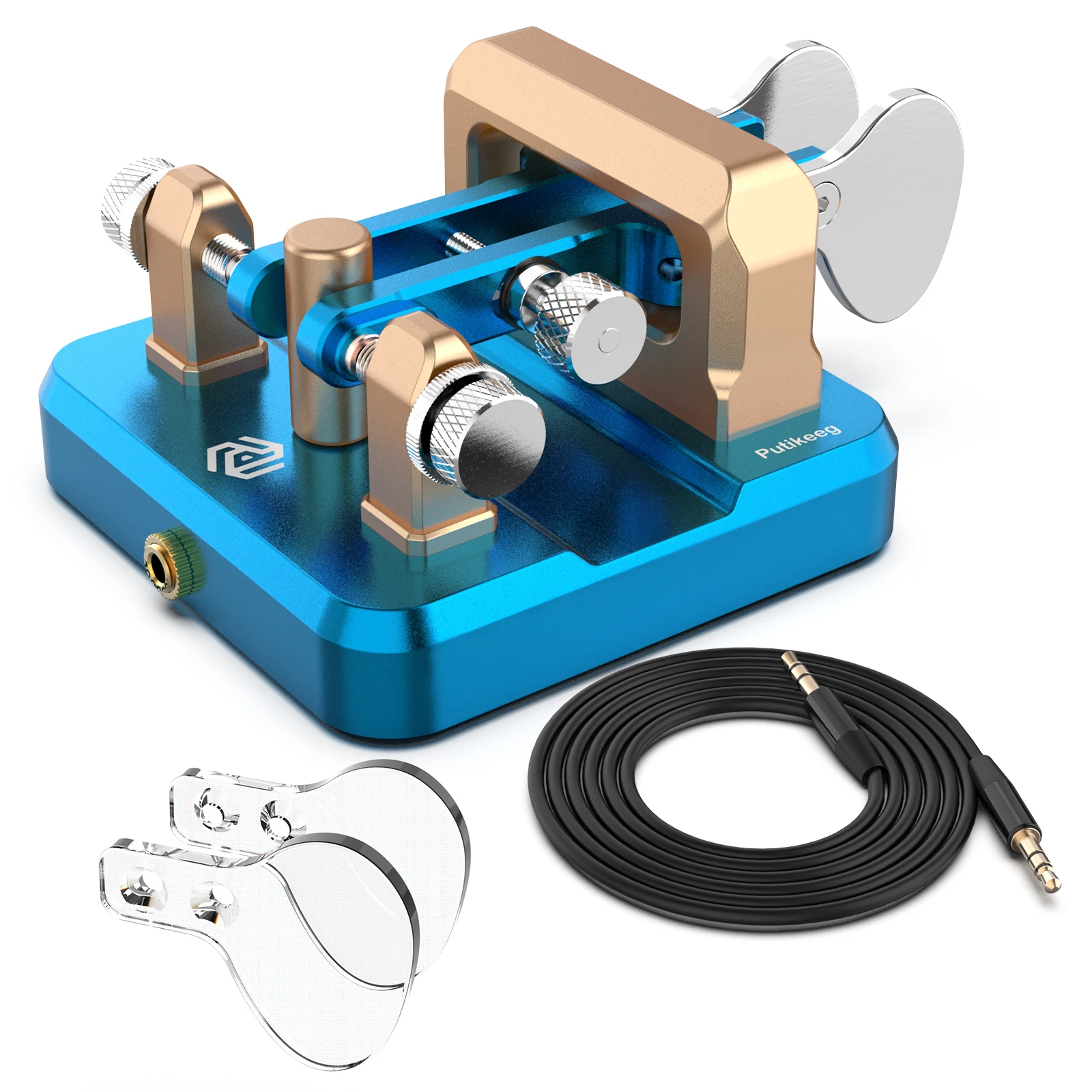 Putikeeg Auto Morse Keyer Double Oars Telegraph Key CW key for amateur radio users
Putikeeg Auto Morse Keyer Double Oars Telegraph Key CW key for amateur radio users