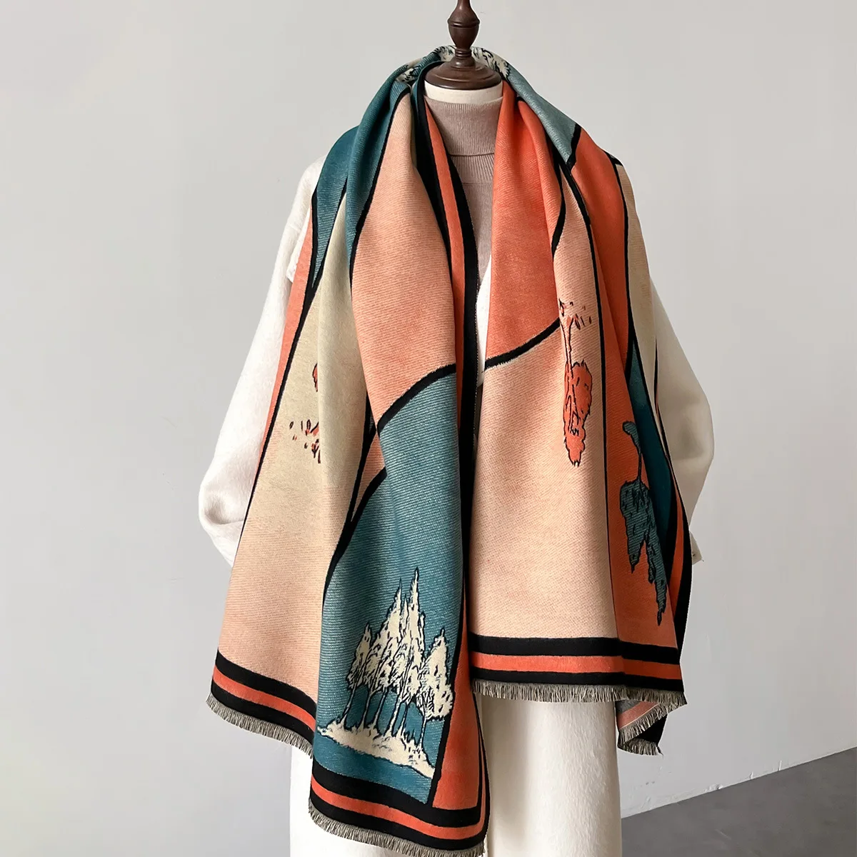 Luxury Women Cashmere Thick Winter Warm Scarf Big Shawl Cloak Fashion Pashmina Blanket Lady Long Scarves
Luxury Women Cashmere Thick Winter Warm Scarf Big Shawl Cloak Fashion Pashmina Blanket Lady Long Scarves