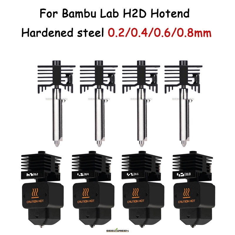 Сменное сопло Hotend для Bambu Lab H2D Hotend из закаленной стали 0,2/0,4/0,6/0,8 мм Hotend для H2D лазера для деталей Bambu H2D
Сменное сопло Hotend для Bambu Lab H2D Hotend из закаленной стали 0,2/0,4/0,6/0,8 мм Hotend для H2D лазера для деталей Bambu H2D