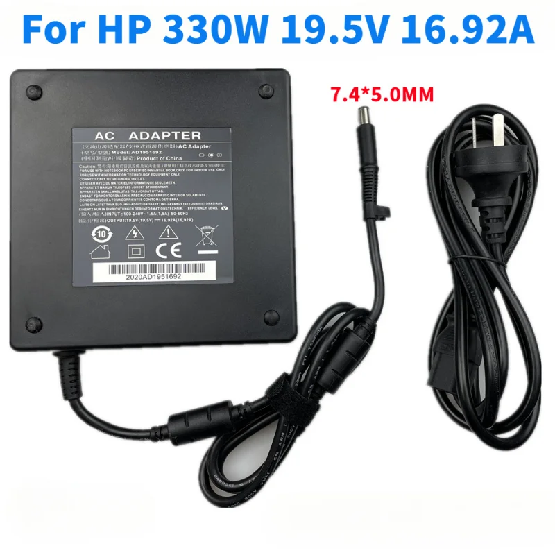 330W 19.5V 16.92A AC Laptop Power Adapter Charger For HP OMEN 17-ap0xx GTX1080 ADP-330BB BA 918607-003 925142-850
330W 19.5V 16.92A AC Laptop Power Adapter Charger For HP OMEN 17-ap0xx GTX1080 ADP-330BB BA 918607-003 925142-850
