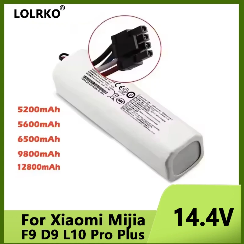 14.8V 12800mAh Battery for Xiaomi Mijia X10+PLUS B101CN OMNI 1S and Dreame F9 D9 L10 Pro Plus S10 S20 X10 Sweeping Mopping Robot
14.8V 12800mAh Battery for Xiaomi Mijia X10+PLUS B101CN OMNI 1S and Dreame F9 D9 L10 Pro Plus S10 S20 X10 Sweeping Mopping Robot