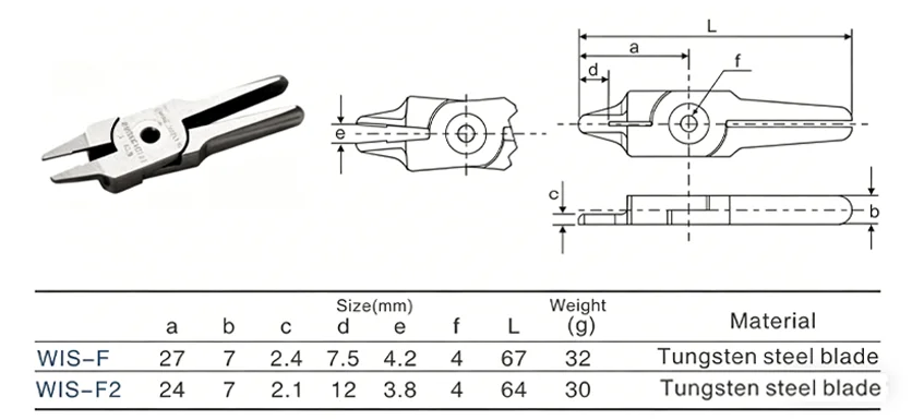 Pneumatic air Scissors cutter head for plastic, air cutting Shears head blade WIS-F
Pneumatic air Scissors cutter head for plastic, air cutting Shears head blade WIS-F