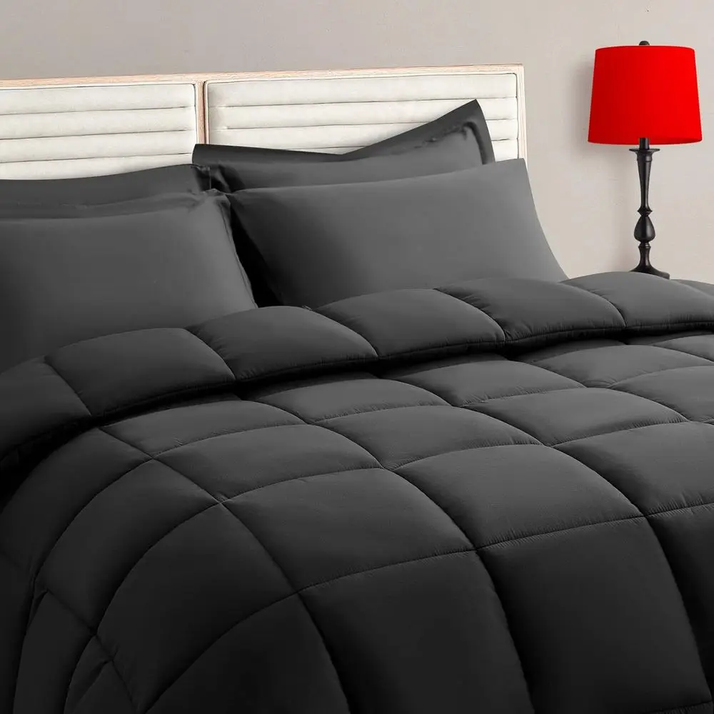 ull Size Comorter Set - 7 Pieces, Bed in a Bag Bedding Sets with All Season Sot Quilted Warm luy Reversible Comorter,lat Sheet,i
ull Size Comorter Set - 7 Pieces, Bed in a Bag Bedding Sets with All Season Sot Quilted Warm luy Reversible Comorter,lat Sheet,i