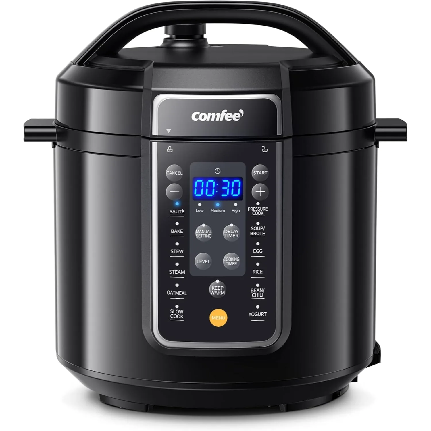 9-in-1 Electric Pressure Cooker 6 Qt, Multi Cooker with Non-Stick Pot, Rice Cooker, Slow Cooker, Steamer, Yogurt Maker, Sauté
9-in-1 Electric Pressure Cooker 6 Qt, Multi Cooker with Non-Stick Pot, Rice Cooker, Slow Cooker, Steamer, Yogurt Maker, Sauté