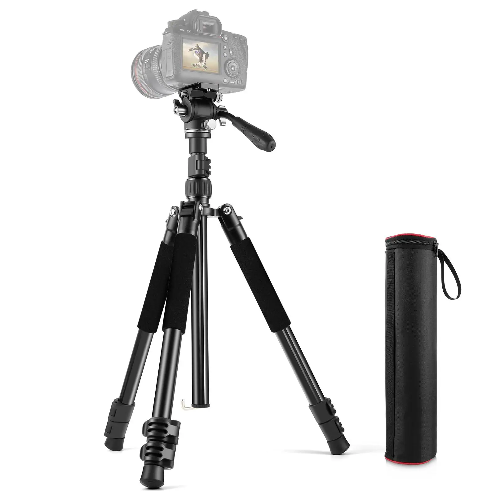 PULUZ 1.6m Reverse-Folding Professional Video Tripod with Fluid Drag Head
PULUZ 1.6m Reverse-Folding Professional Video Tripod with Fluid Drag Head