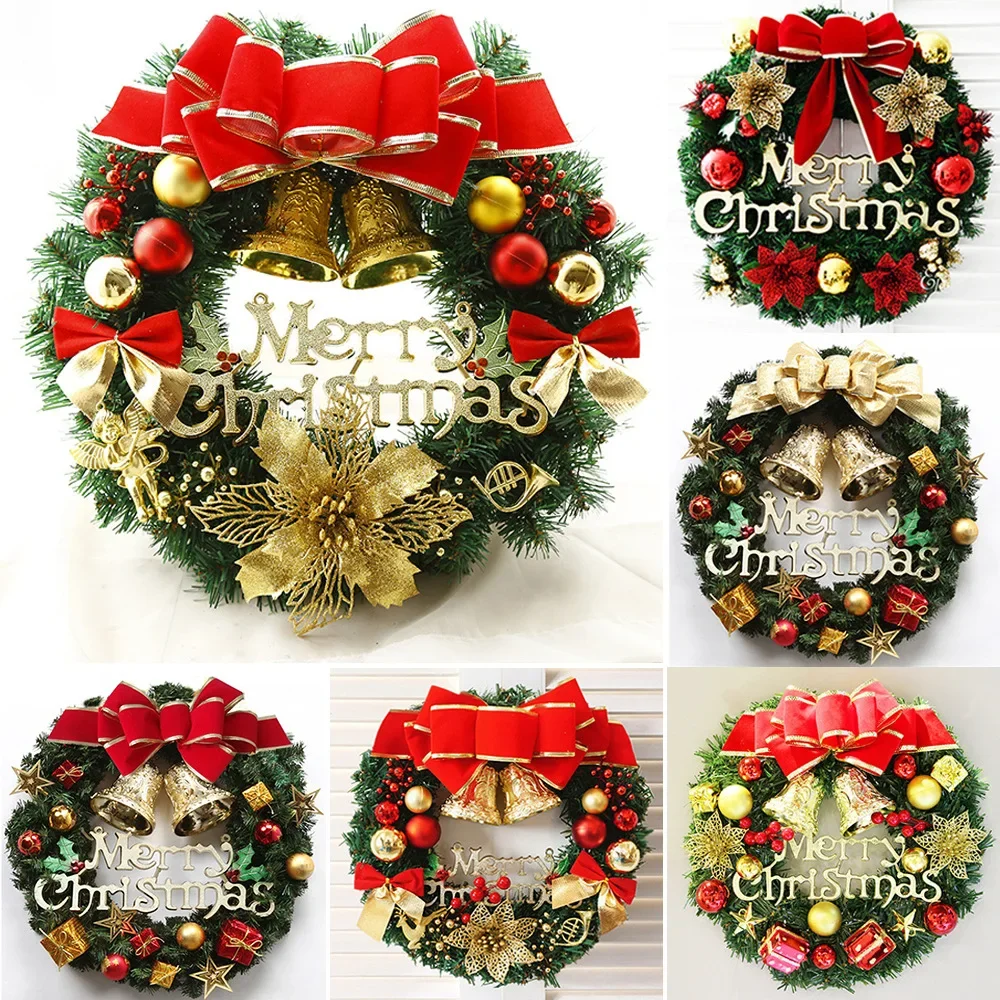 Christmas wreath 30CM front door wreath decoration door hanging green wreath Christmas decorations flower
Christmas wreath 30CM front door wreath decoration door hanging green wreath Christmas decorations flower