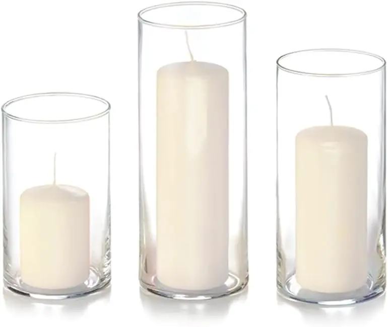 Set of 36 Slim Pillars and Cylinder Vases - Ivory
Set of 36 Slim Pillars and Cylinder Vases - Ivory