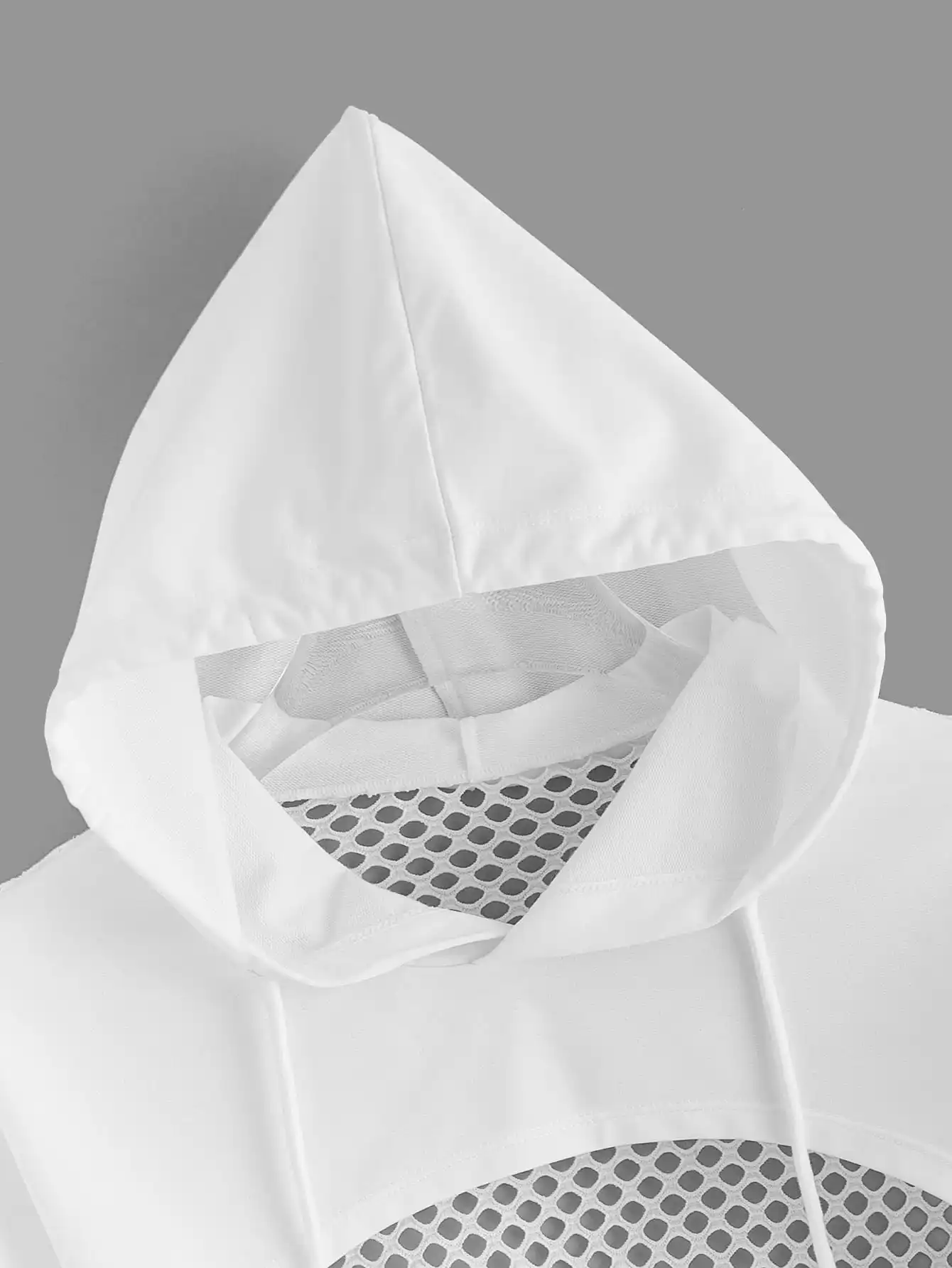 White Drop Shoulder Drawstring Hollow Out Super Crop Hoodie
White Drop Shoulder Drawstring Hollow Out Super Crop Hoodie