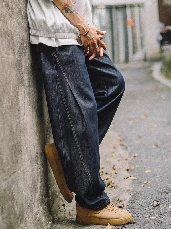 Loose Straight Leg Men's Jeans Casual American Style Wide Leg Pants Spring Autumn plus Size Retro Japanese Style Denim Jeans
Loose Straight Leg Men's Jeans Casual American Style Wide Leg Pants Spring Autumn plus Size Retro Japanese Style Denim Jeans