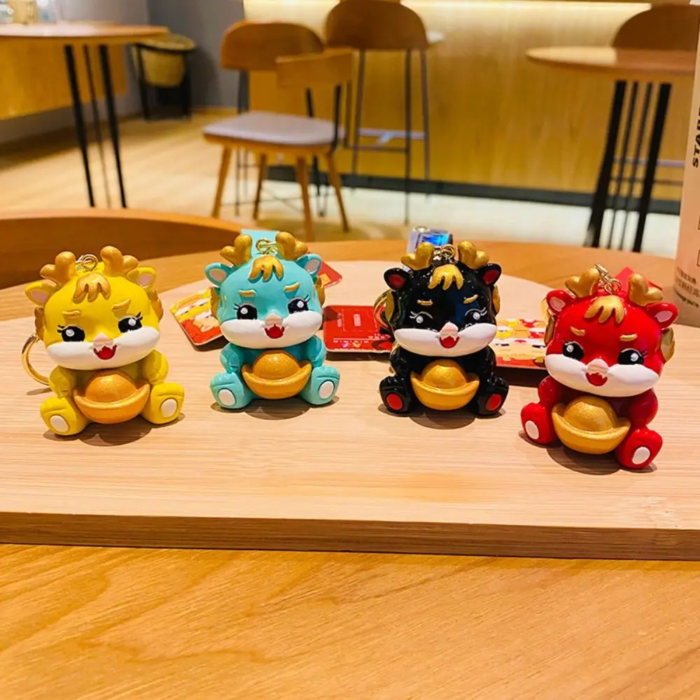 Cute Chinese Dragon Keychain Unique Cartoon Year of the Dragon Mascot Pendant Golden Ingot Multi-purpose Key Ring Holder
Cute Chinese Dragon Keychain Unique Cartoon Year of the Dragon Mascot Pendant Golden Ingot Multi-purpose Key Ring Holder