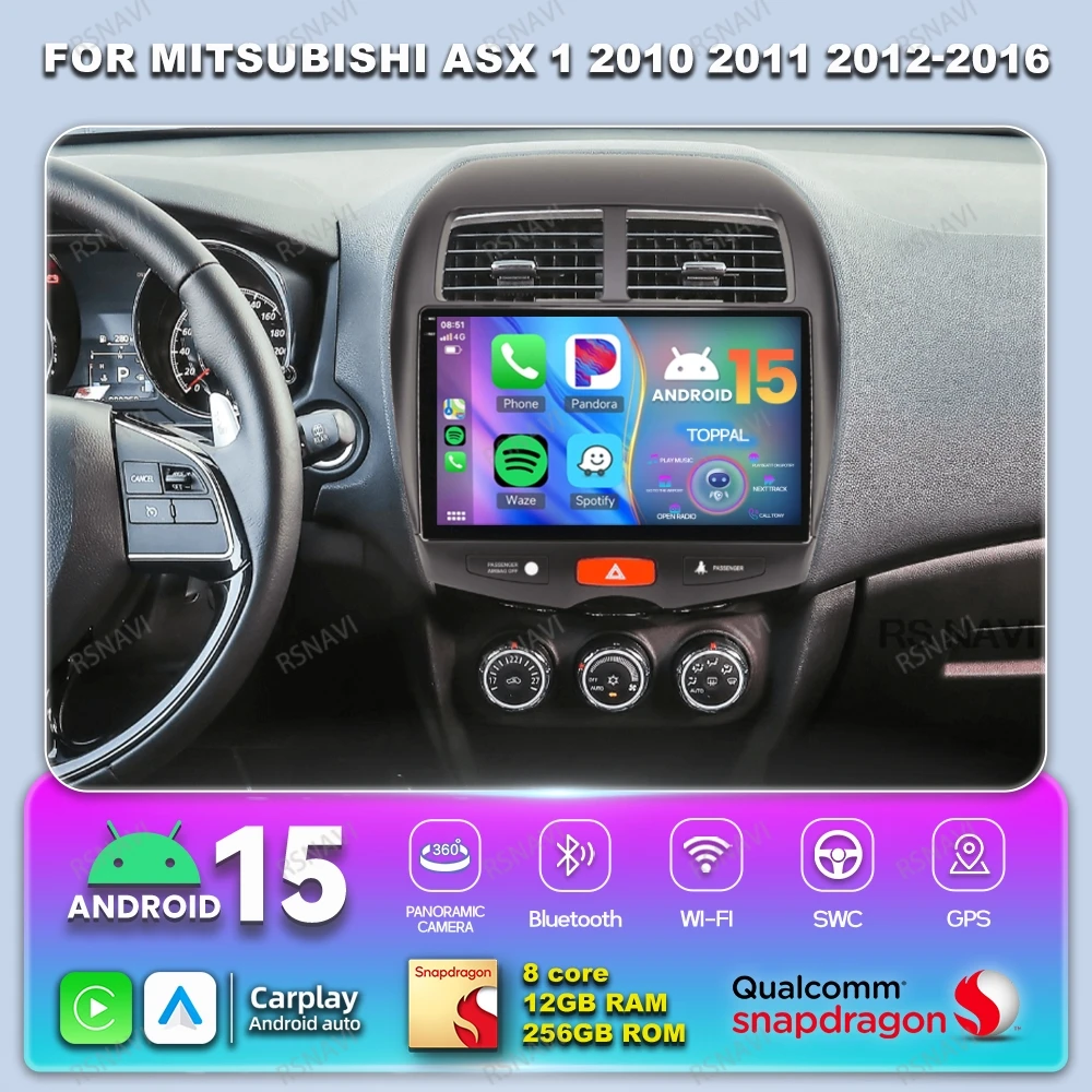 Android 15 Car Radio For Mitsubishi ASX 1 2010 2011 2012-2016 Head Unit DSP GPS BT Viedo Player Stereo Wireless Carplay Auto DVD
Android 15 Car Radio For Mitsubishi ASX 1 2010 2011 2012-2016 Head Unit DSP GPS BT Viedo Player Stereo Wireless Carplay Auto DVD