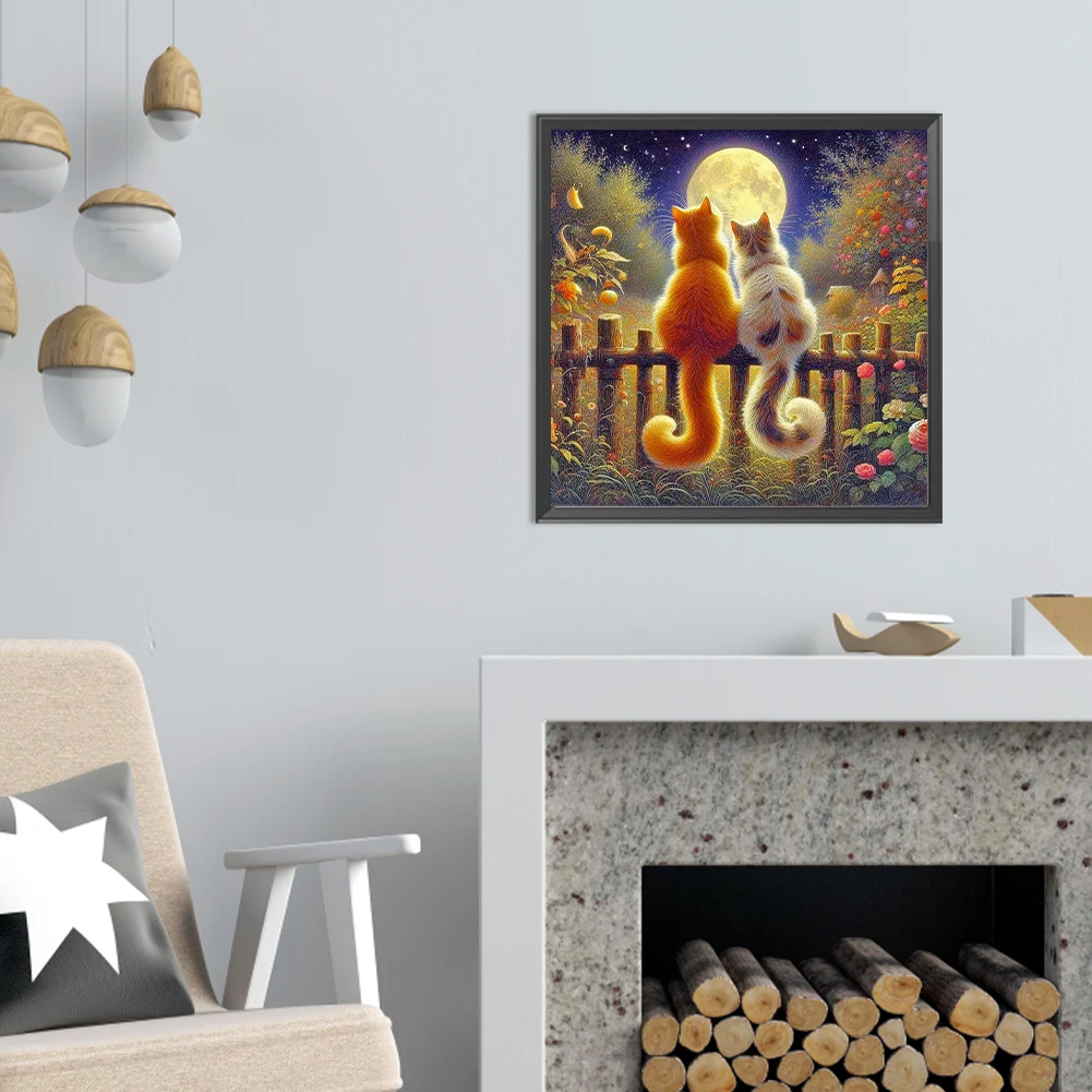 Cats 5D DIY Full Drill Round Diamond Painting Kit for Home Wall Decor 50x50cm
Cats 5D DIY Full Drill Round Diamond Painting Kit for Home Wall Decor 50x50cm