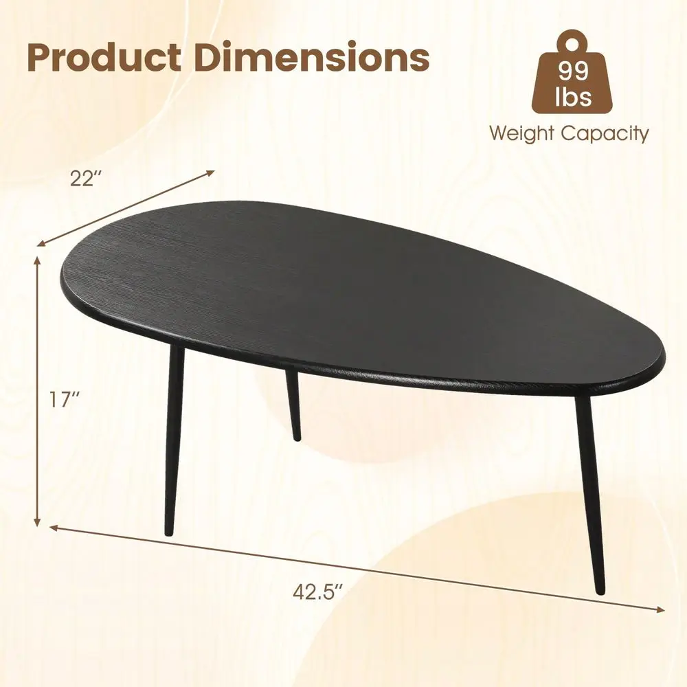 Coffee Table With Sturdy Metal Construction Compact Design Retro Sofa Table
Coffee Table With Sturdy Metal Construction Compact Design Retro Sofa Table