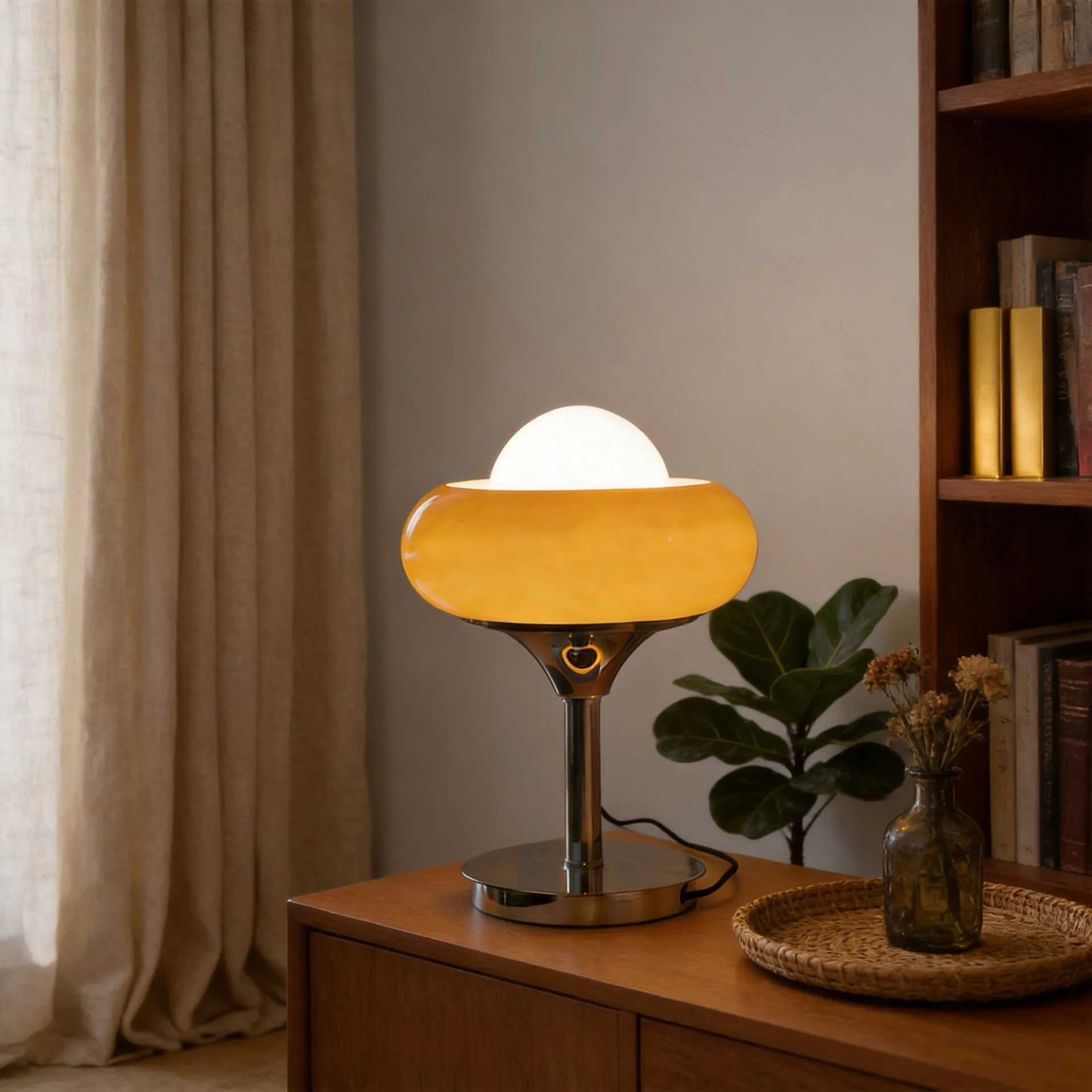 Egg Tart Glass Table Lamp, Bauhaus Night Light, USB Vintage Desk Lamp for Bedroom Living Room Decor
Egg Tart Glass Table Lamp, Bauhaus Night Light, USB Vintage Desk Lamp for Bedroom Living Room Decor