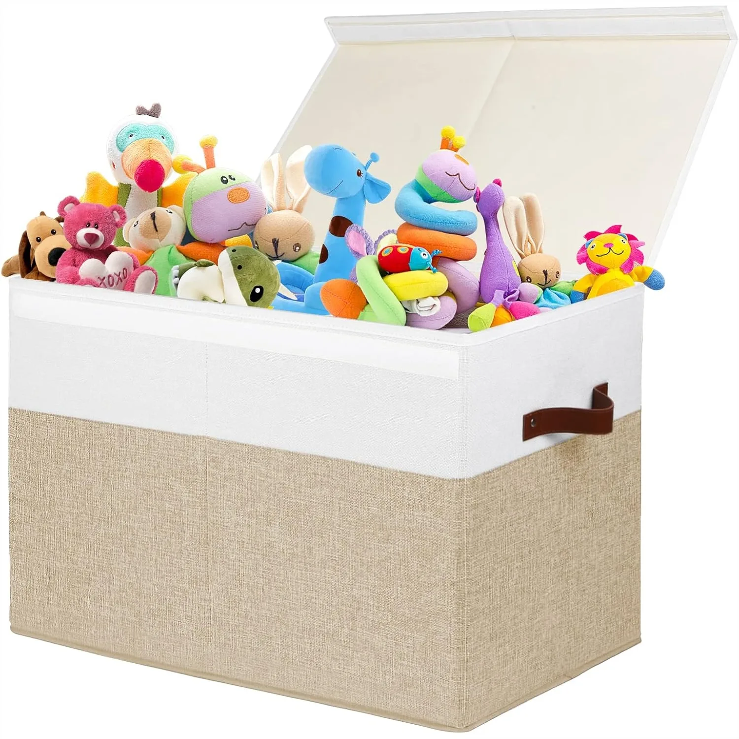 Large Toy Storage Box with Lid, Sturdy Storage Chest with Dividers for Kids, Boys, Girls, Nursery, Closet, Bedroom, Playroom
Large Toy Storage Box with Lid, Sturdy Storage Chest with Dividers for Kids, Boys, Girls, Nursery, Closet, Bedroom, Playroom