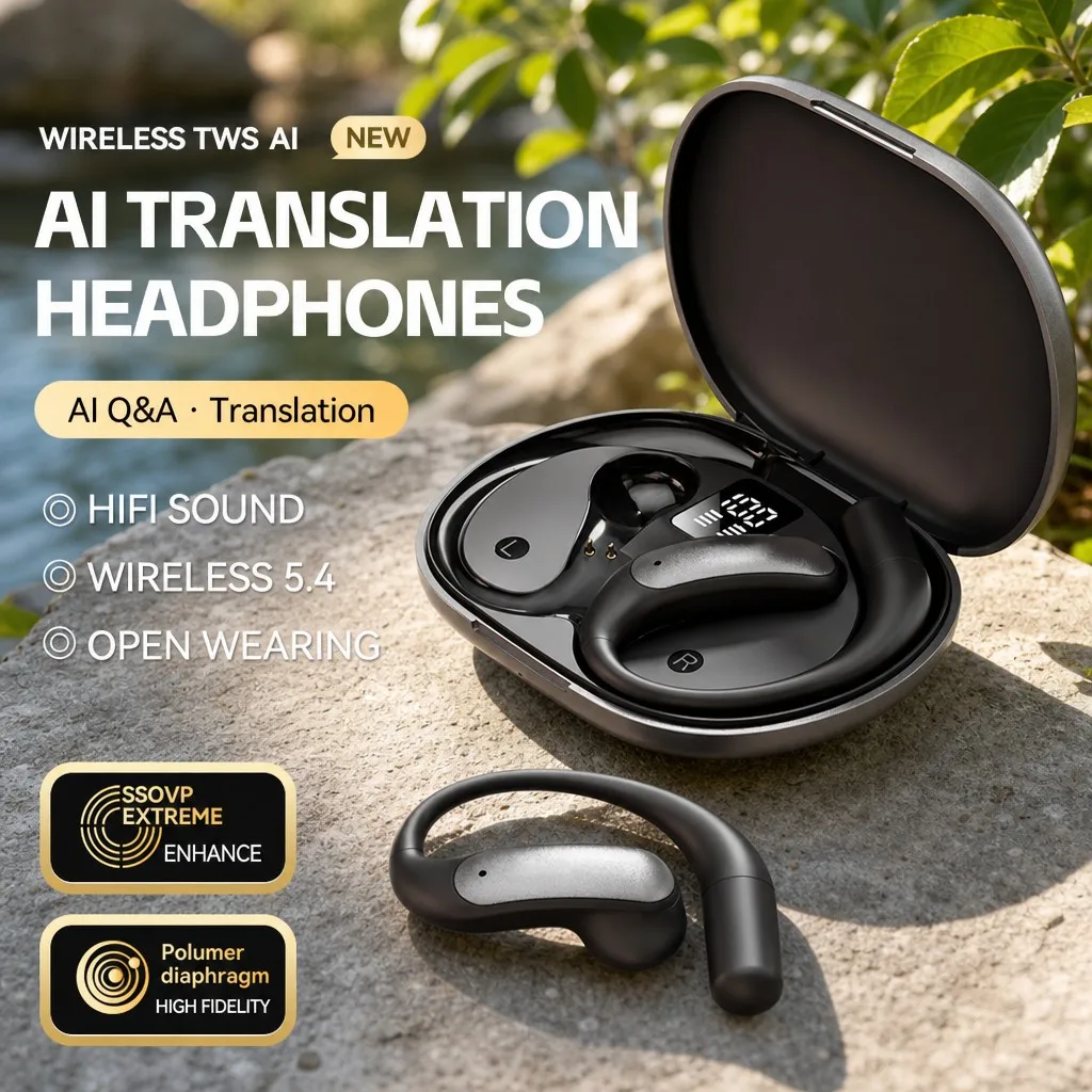 145 Languages Real Time Wireless Translator Earbuds Ai Bluetooth Headset
145 Languages Real Time Wireless Translator Earbuds Ai Bluetooth Headset