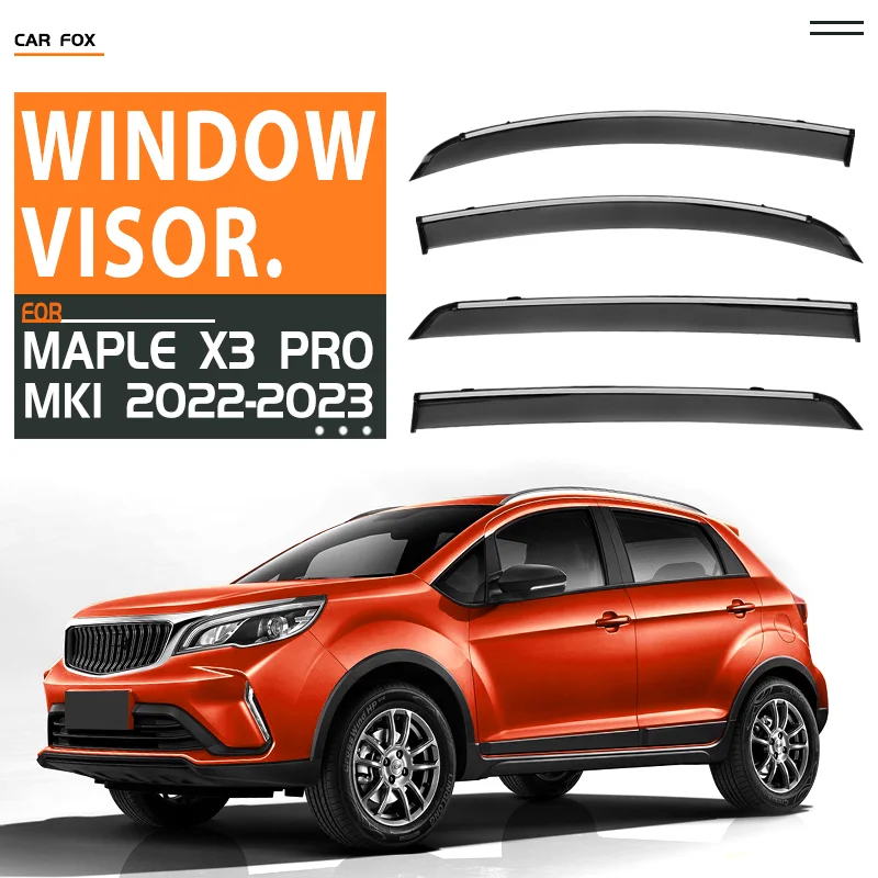 For Maple X3 PRO 2022-2024 Plastic Window Visor Vent Shades Sun Rain Deflector Guard For Maple X3 PRO 2022-2024
For Maple X3 PRO 2022-2024 Plastic Window Visor Vent Shades Sun Rain Deflector Guard For Maple X3 PRO 2022-2024
